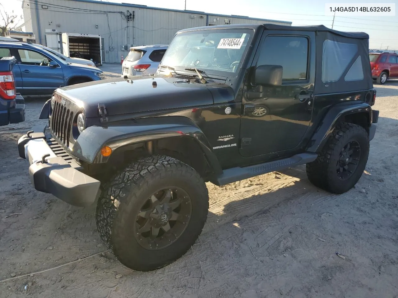 2011 Jeep Wrangler Sahara VIN: 1J4GA5D14BL632605 Lot: 74748544