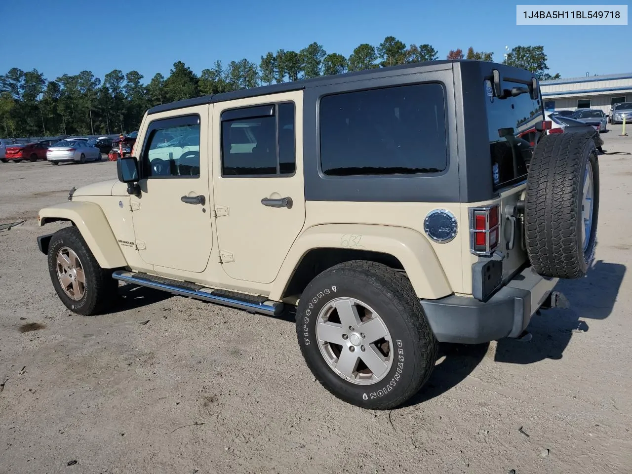 2011 Jeep Wrangler Unlimited Sahara VIN: 1J4BA5H11BL549718 Lot: 74833954