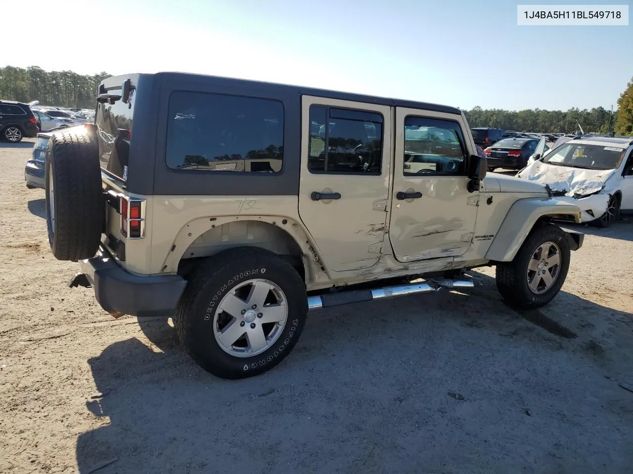 2011 Jeep Wrangler Unlimited Sahara VIN: 1J4BA5H11BL549718 Lot: 74833954