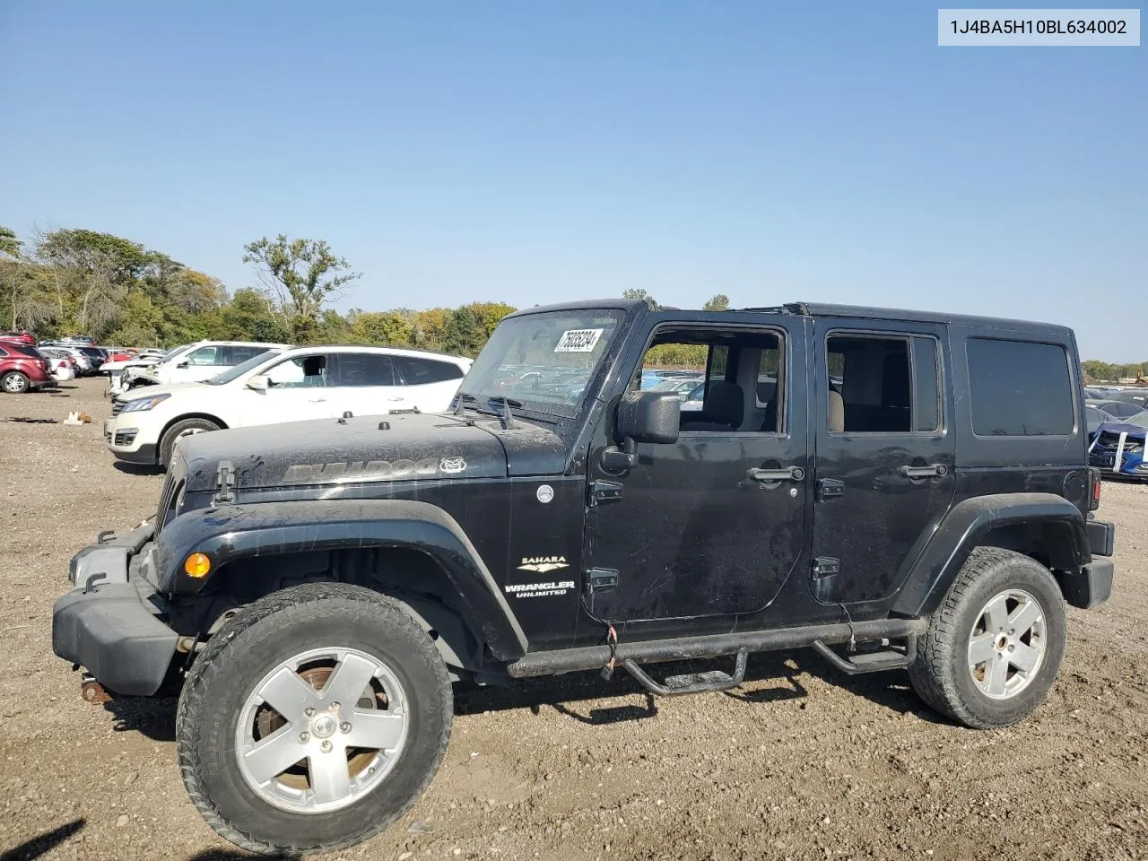 2011 Jeep Wrangler Unlimited Sahara VIN: 1J4BA5H10BL634002 Lot: 75035234