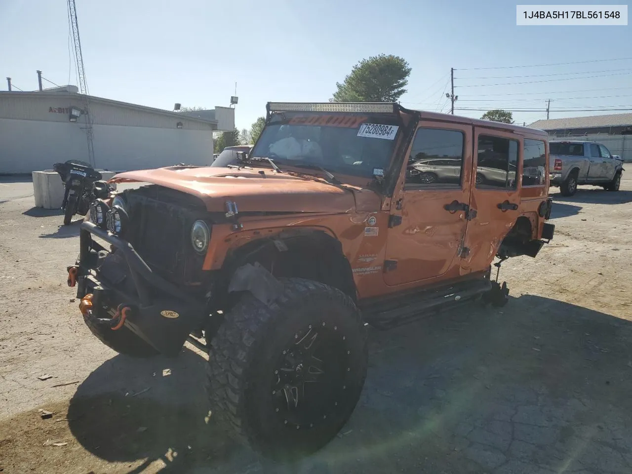 2011 Jeep Wrangler Unlimited Sahara VIN: 1J4BA5H17BL561548 Lot: 75280984