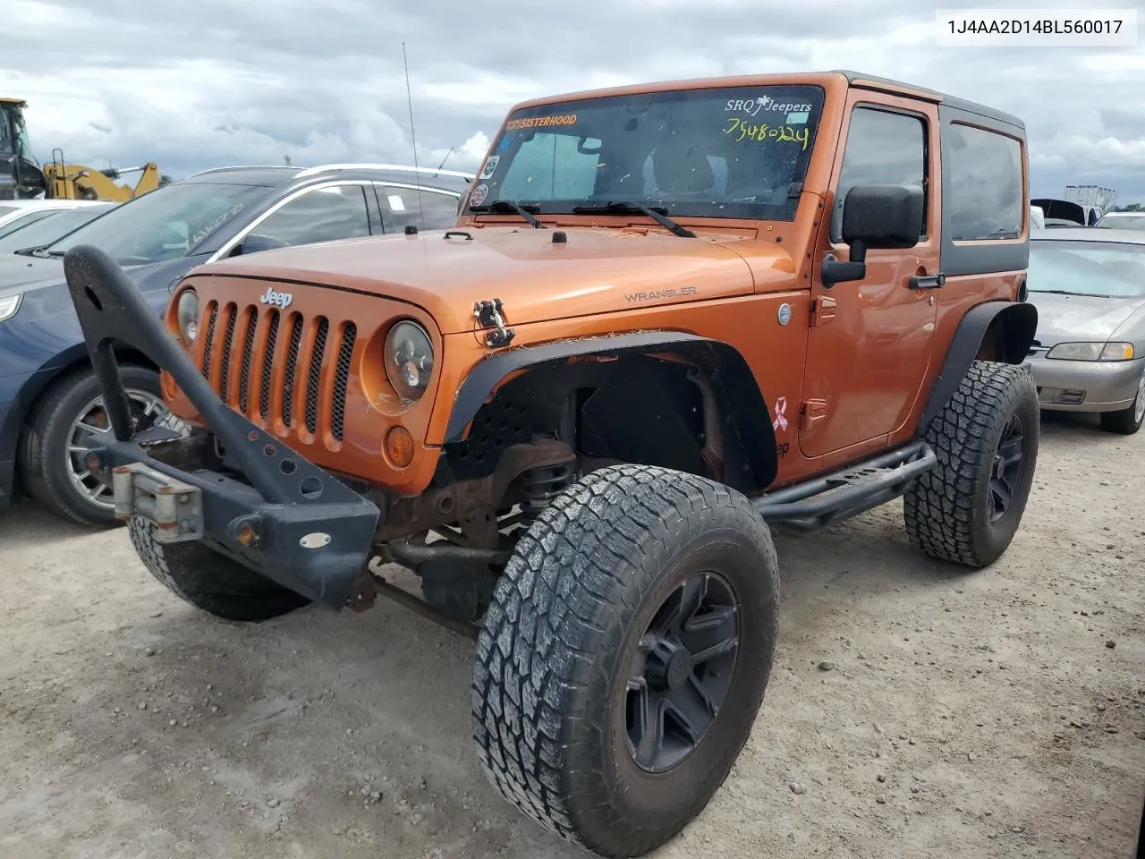 2011 Jeep Wrangler Sport VIN: 1J4AA2D14BL560017 Lot: 75480324