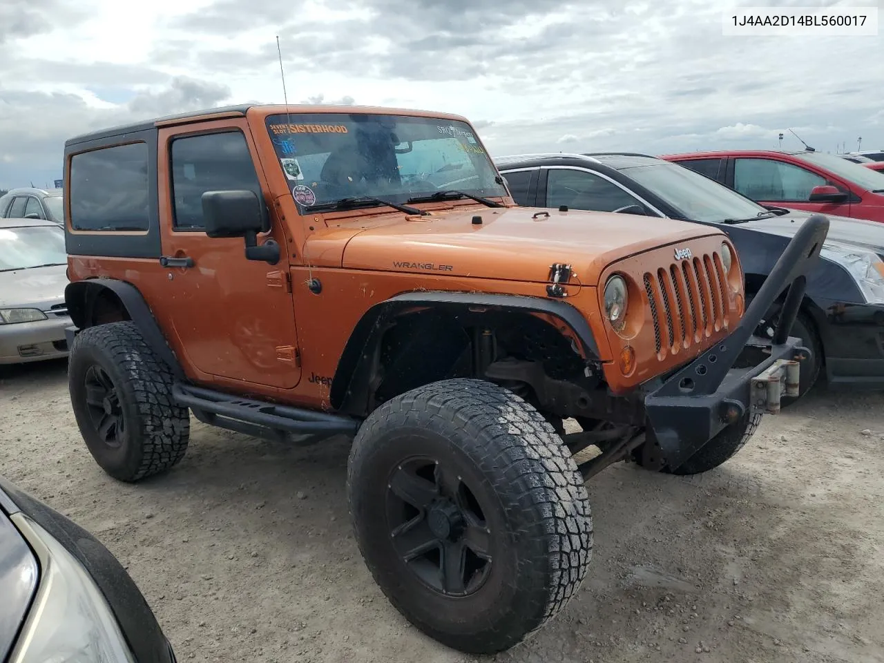 2011 Jeep Wrangler Sport VIN: 1J4AA2D14BL560017 Lot: 75480324