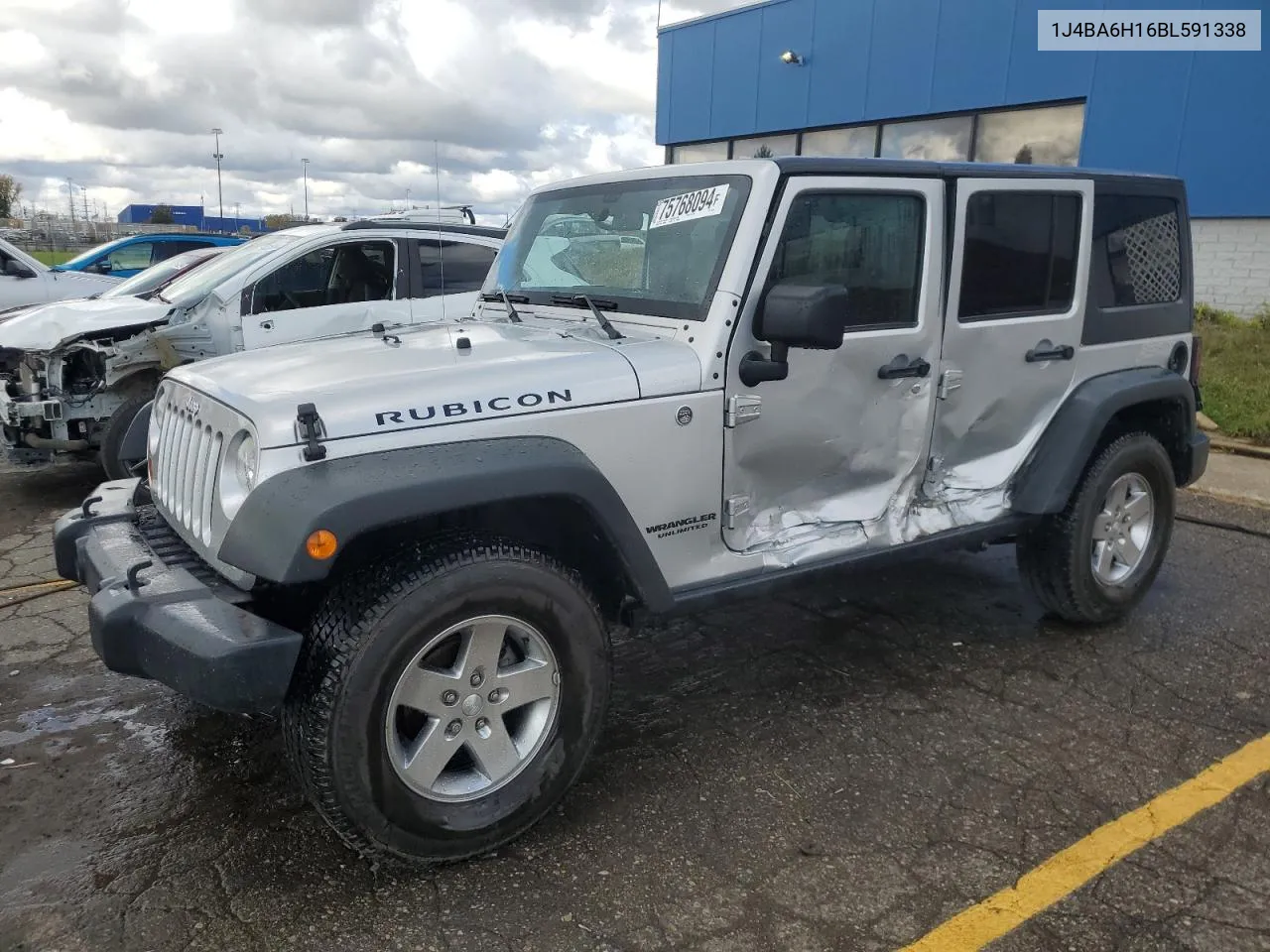 2011 Jeep Wrangler Unlimited Rubicon VIN: 1J4BA6H16BL591338 Lot: 75768094