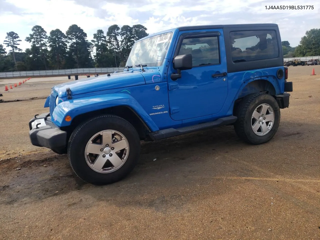 2011 Jeep Wrangler Sahara VIN: 1J4AA5D19BL531775 Lot: 75862404