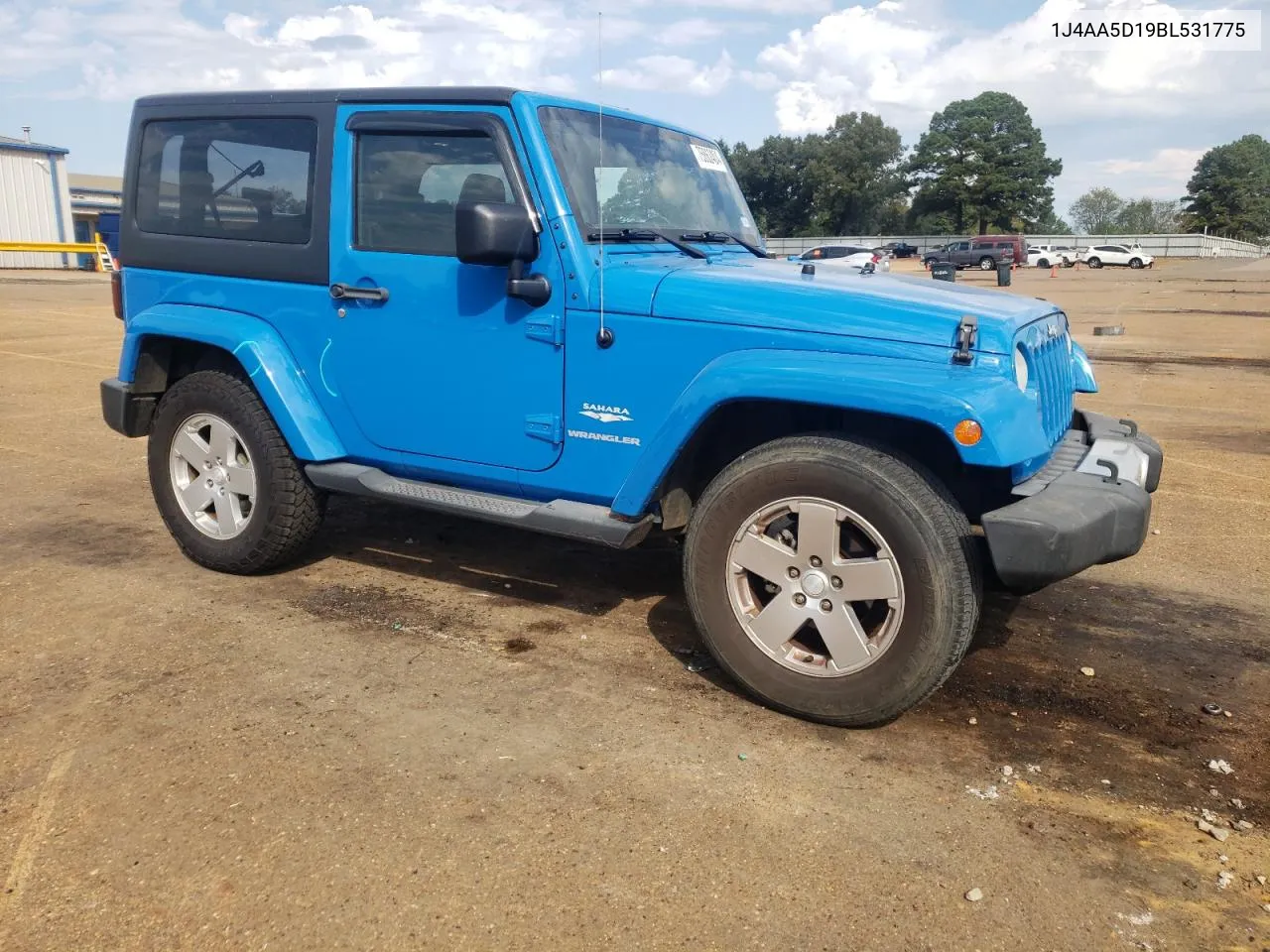 2011 Jeep Wrangler Sahara VIN: 1J4AA5D19BL531775 Lot: 75862404