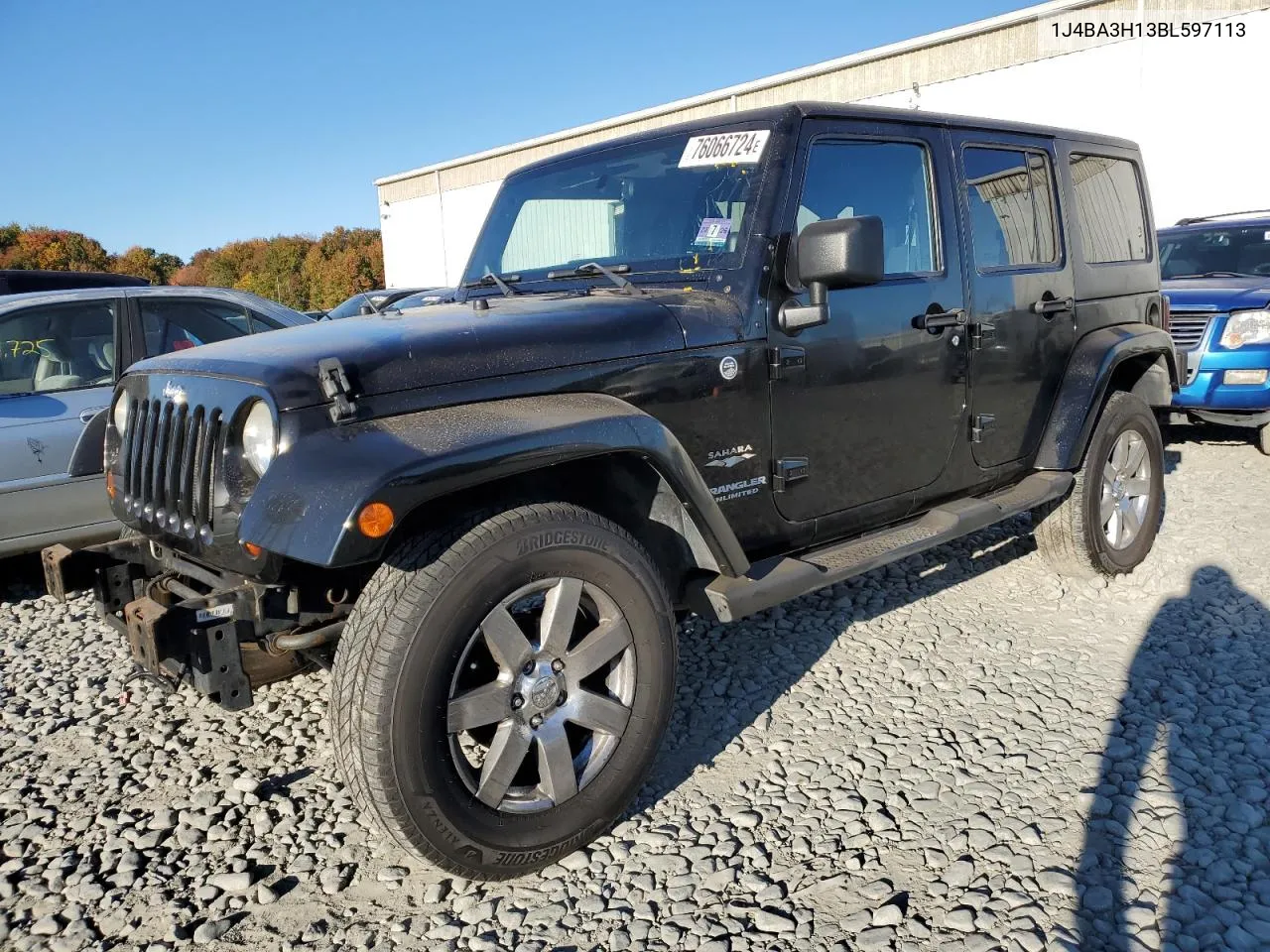 2011 Jeep Wrangler Unlimited Sport VIN: 1J4BA3H13BL597113 Lot: 76066724