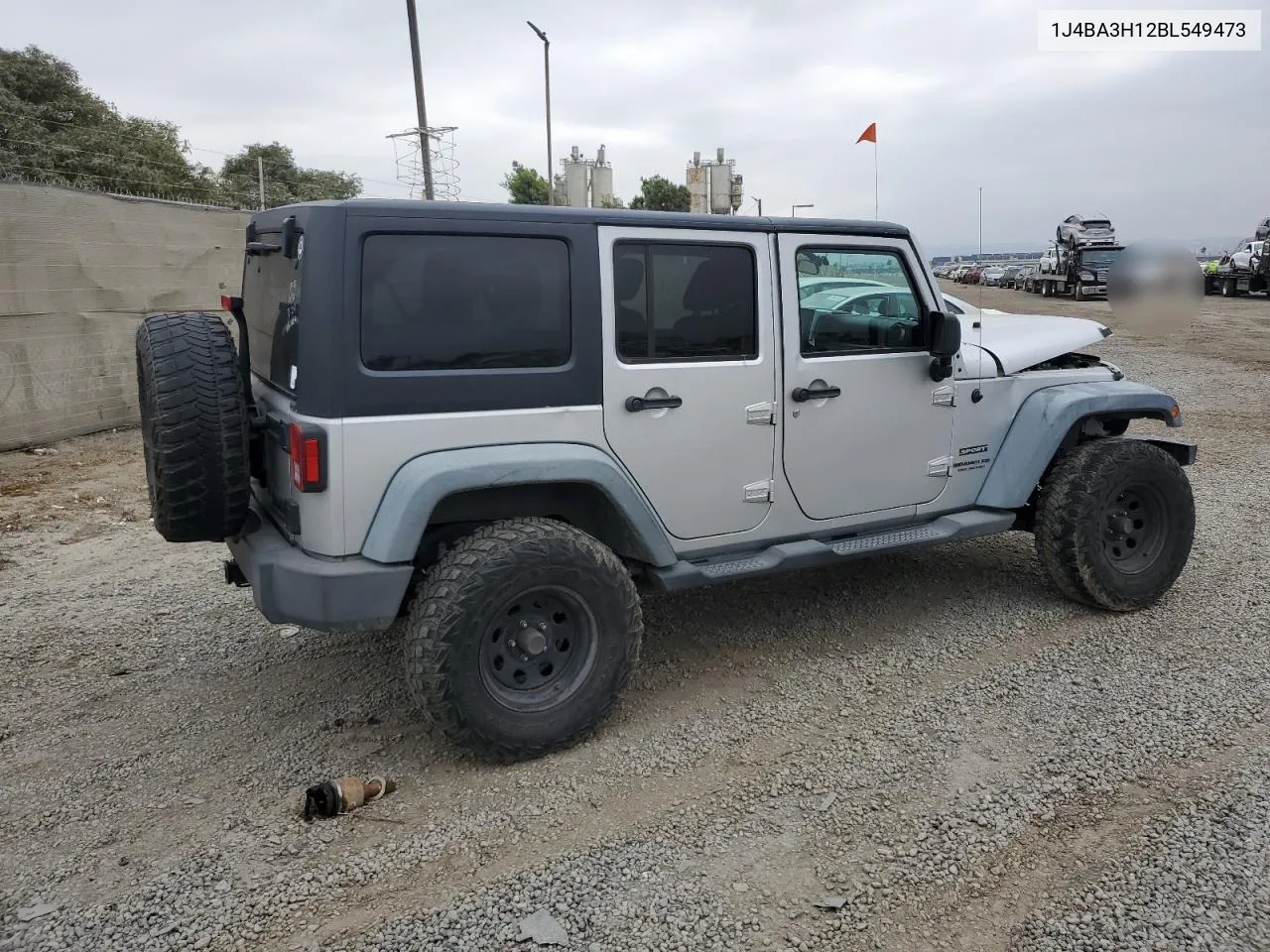 2011 Jeep Wrangler Unlimited Sport VIN: 1J4BA3H12BL549473 Lot: 76198214