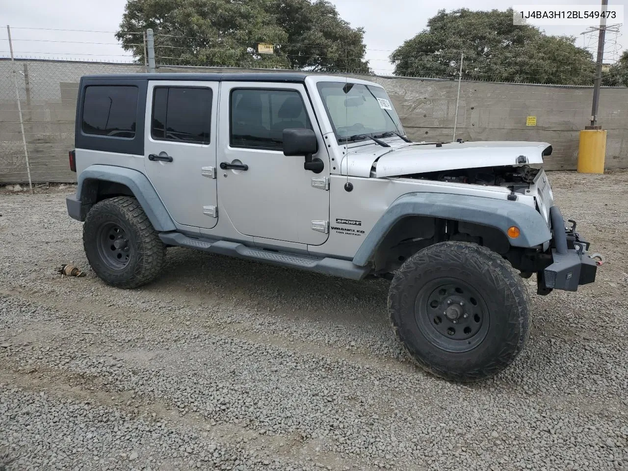 2011 Jeep Wrangler Unlimited Sport VIN: 1J4BA3H12BL549473 Lot: 76198214