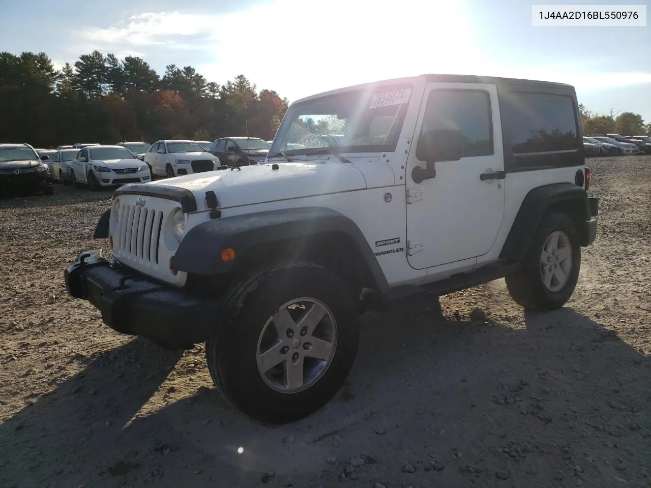 2011 Jeep Wrangler Sport VIN: 1J4AA2D16BL550976 Lot: 76546674