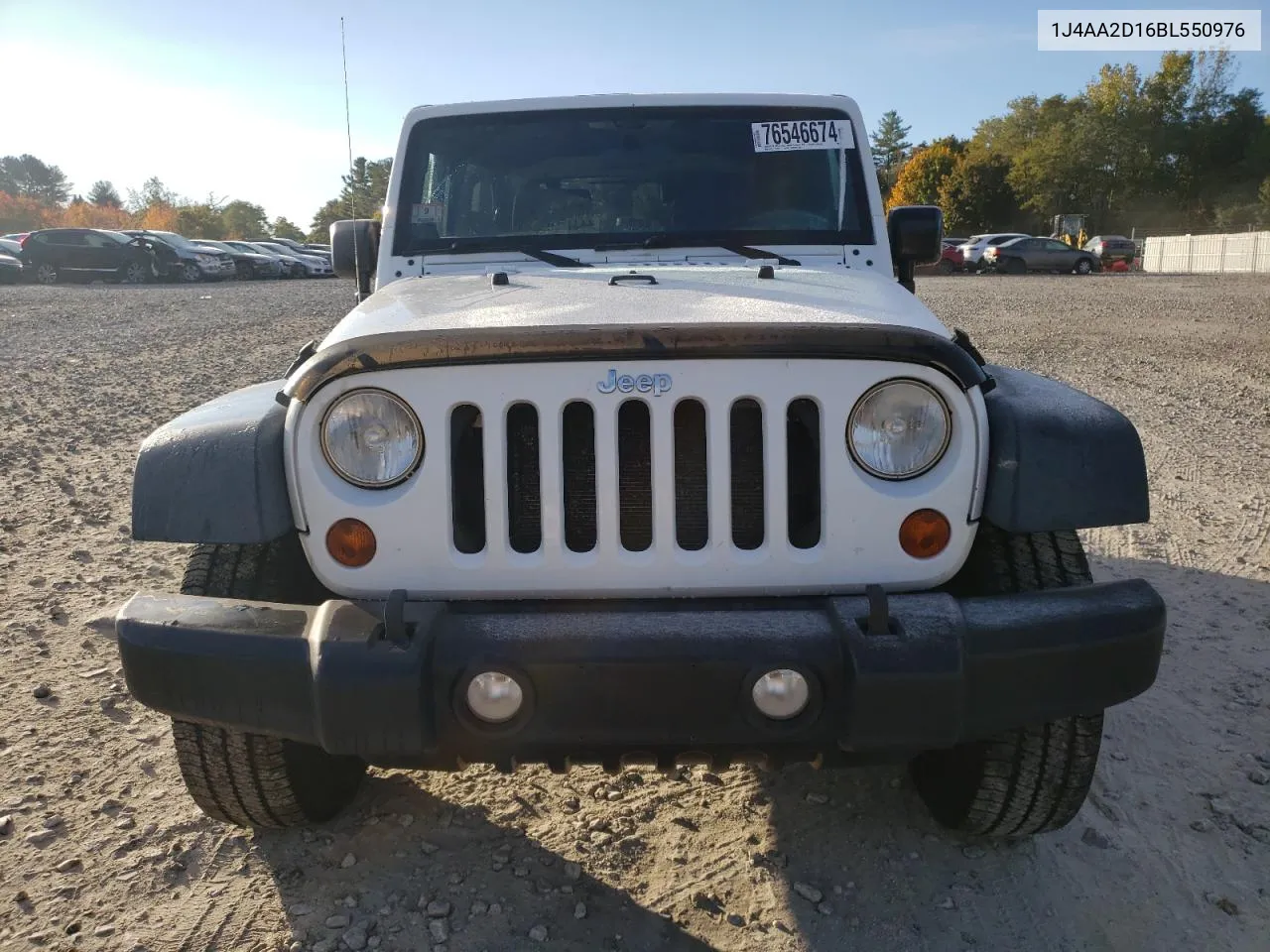 2011 Jeep Wrangler Sport VIN: 1J4AA2D16BL550976 Lot: 76546674