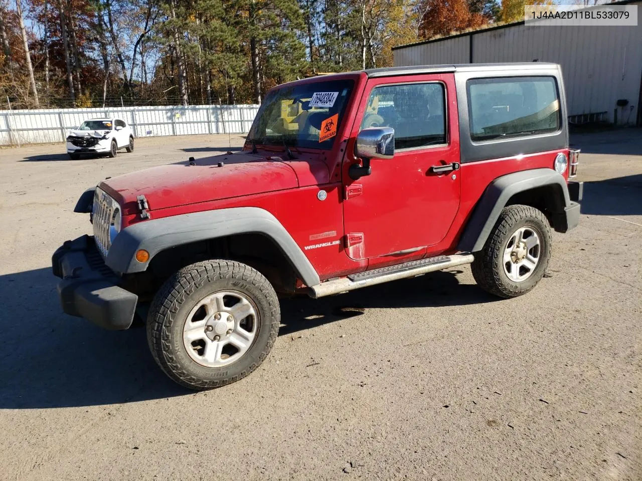 2011 Jeep Wrangler Sport VIN: 1J4AA2D11BL533079 Lot: 76948384