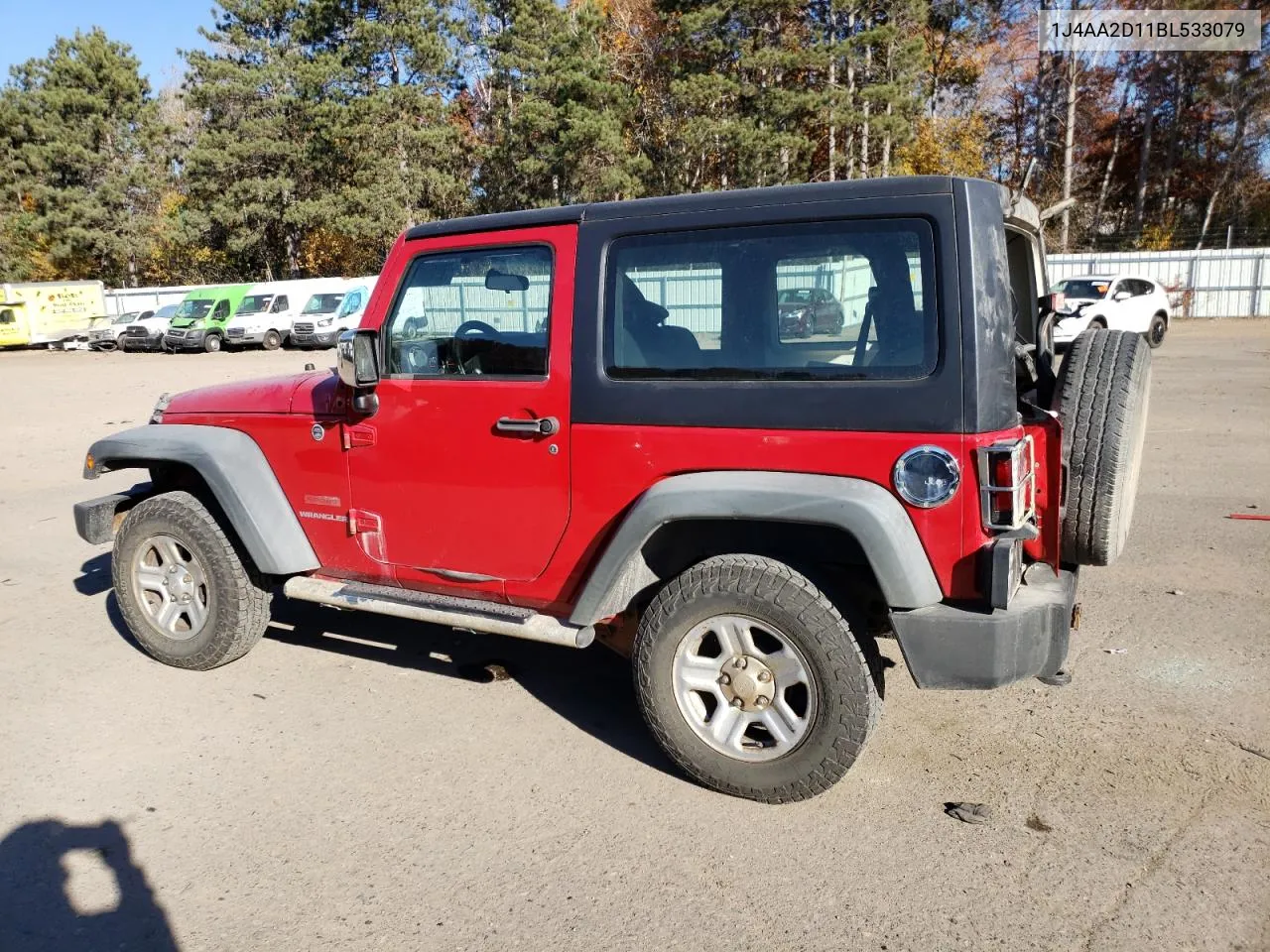 2011 Jeep Wrangler Sport VIN: 1J4AA2D11BL533079 Lot: 76948384