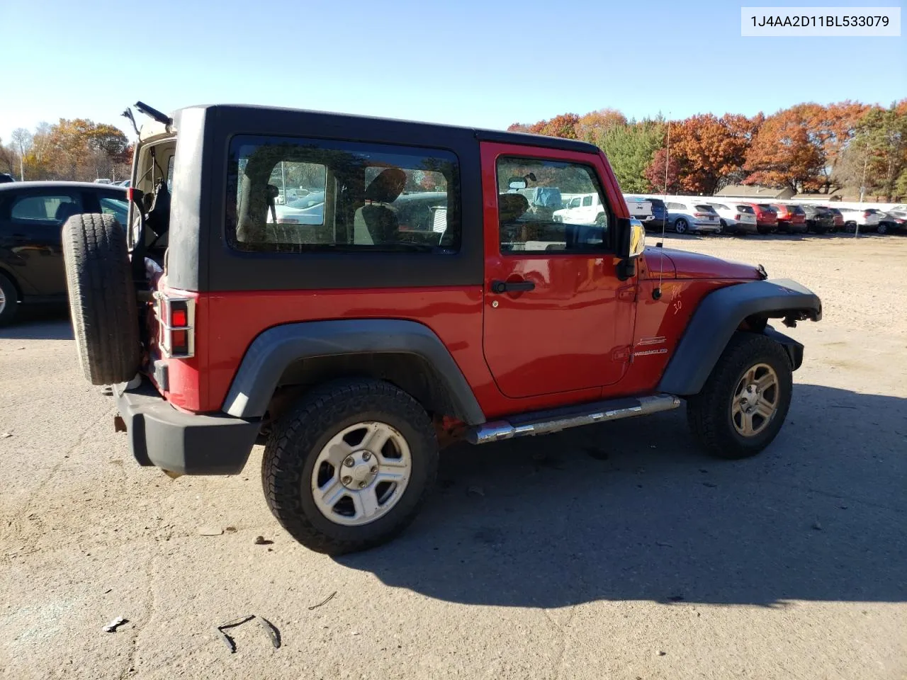 2011 Jeep Wrangler Sport VIN: 1J4AA2D11BL533079 Lot: 76948384