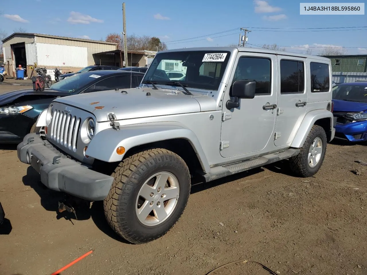 2011 Jeep Wrangler Unlimited Sport VIN: 1J4BA3H18BL595860 Lot: 77442604