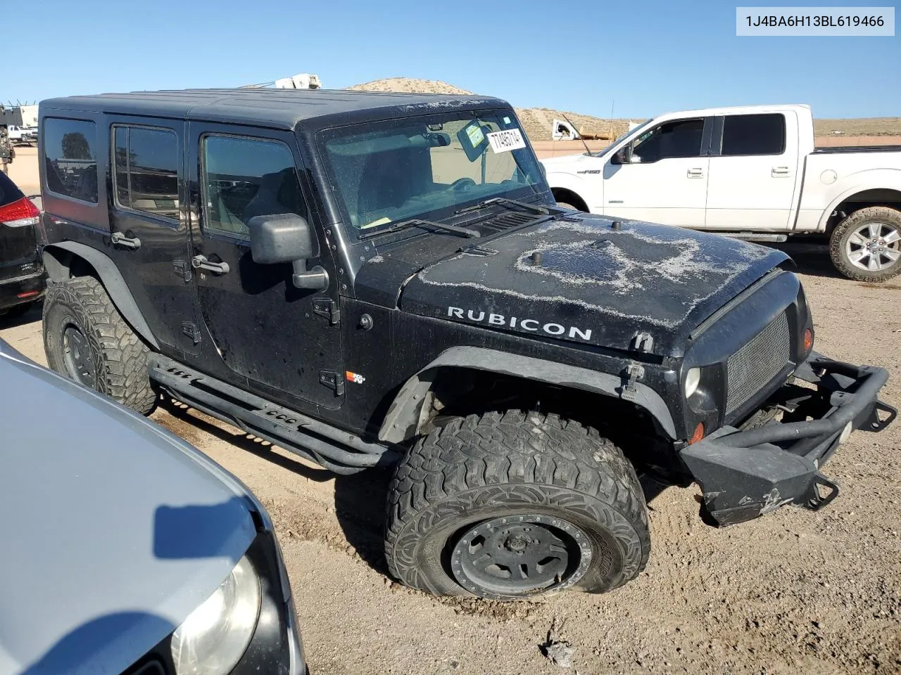 2011 Jeep Wrangler Unlimited Rubicon VIN: 1J4BA6H13BL619466 Lot: 77495714