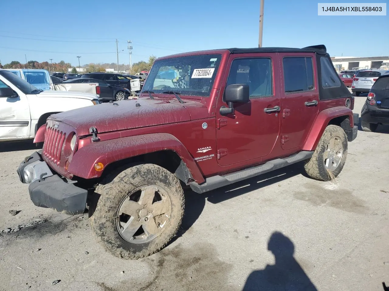 2011 Jeep Wrangler Unlimited Sahara VIN: 1J4BA5H1XBL558403 Lot: 77620864