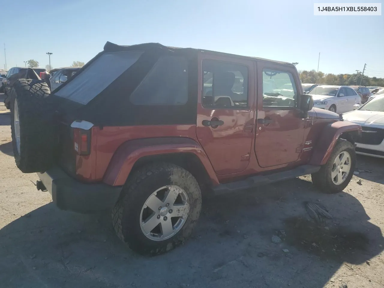 2011 Jeep Wrangler Unlimited Sahara VIN: 1J4BA5H1XBL558403 Lot: 77620864