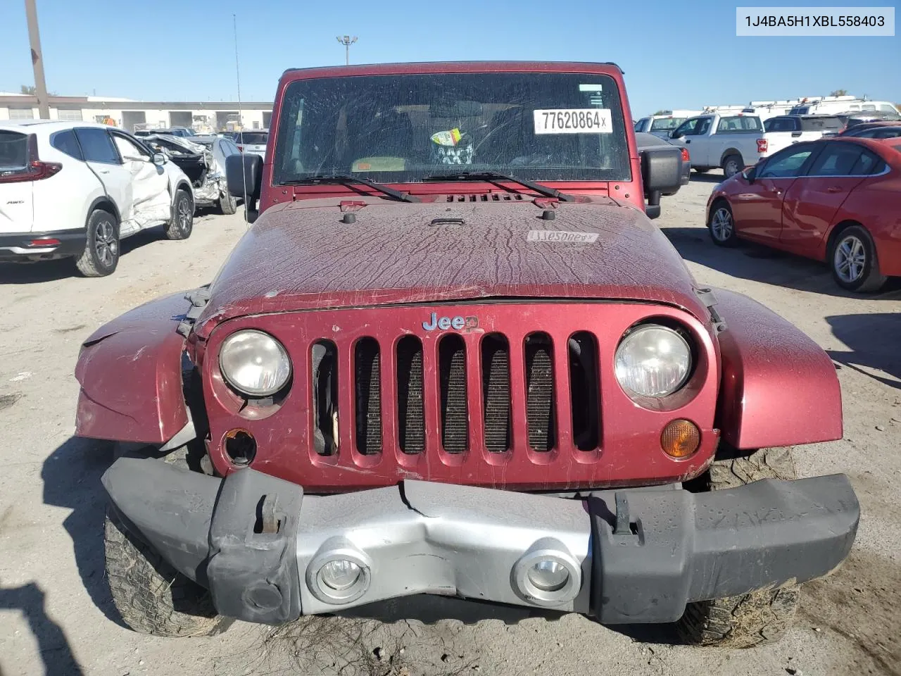 2011 Jeep Wrangler Unlimited Sahara VIN: 1J4BA5H1XBL558403 Lot: 77620864