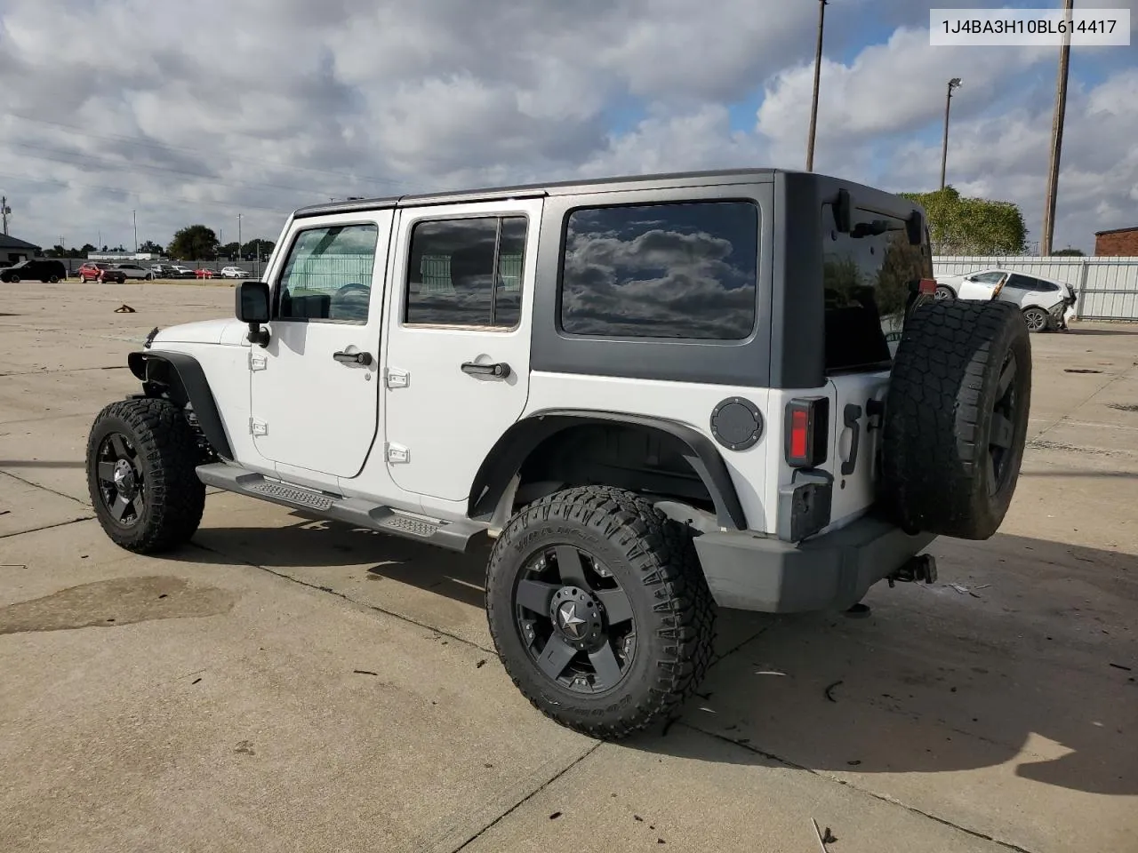 2011 Jeep Wrangler Unlimited Sport VIN: 1J4BA3H10BL614417 Lot: 77895674