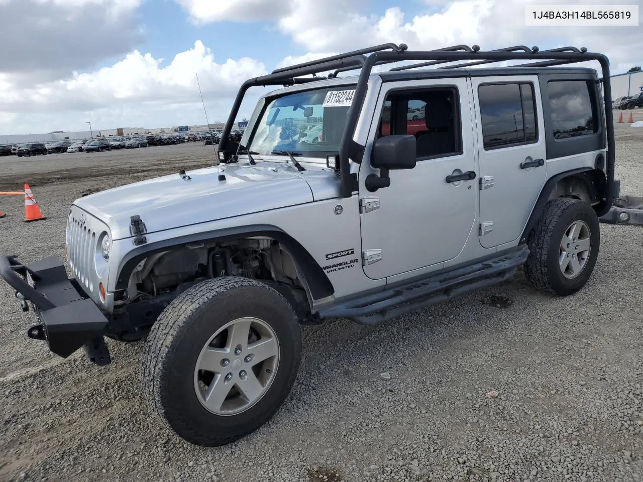 2011 Jeep Wrangler Unlimited Sport VIN: 1J4BA3H14BL565819 Lot: 81152244