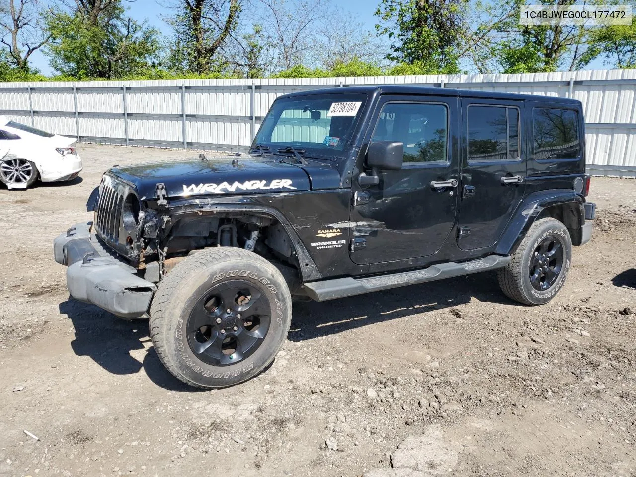 2012 Jeep Wrangler Unlimited Sahara VIN: 1C4BJWEG0CL177472 Lot: 52798104