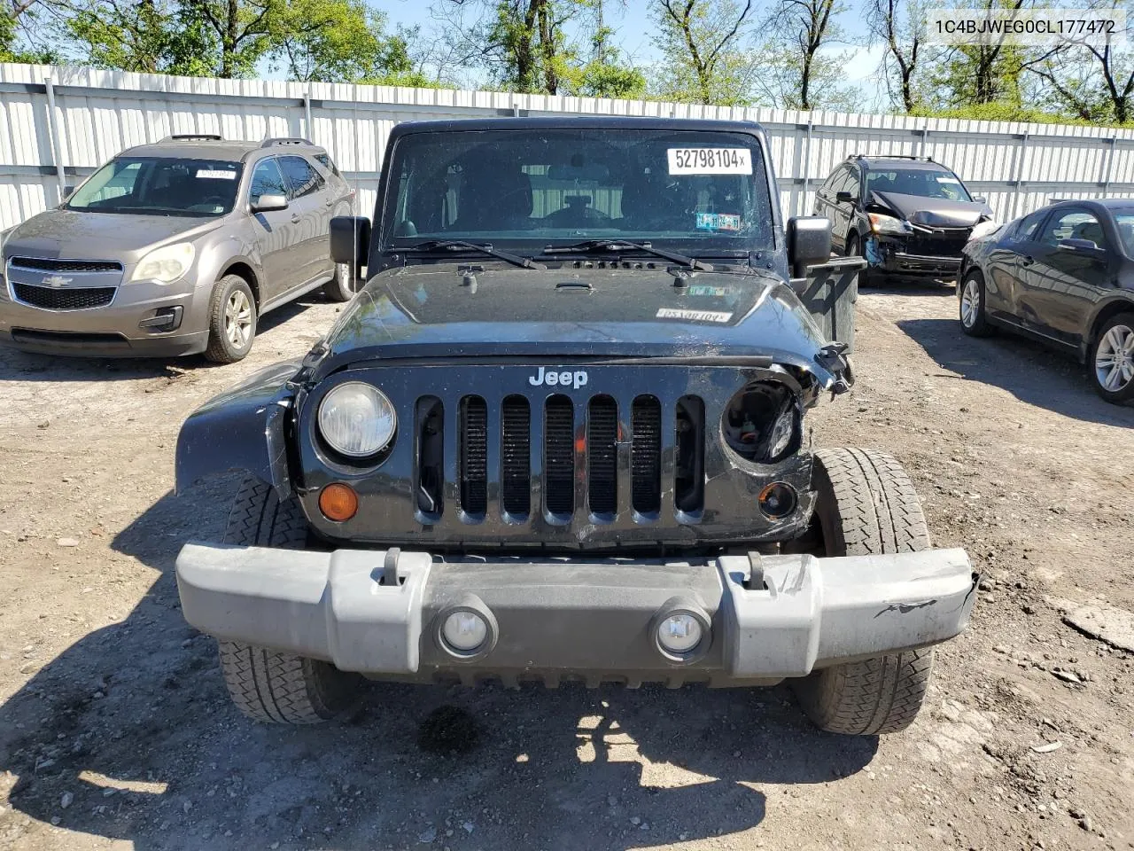 2012 Jeep Wrangler Unlimited Sahara VIN: 1C4BJWEG0CL177472 Lot: 52798104