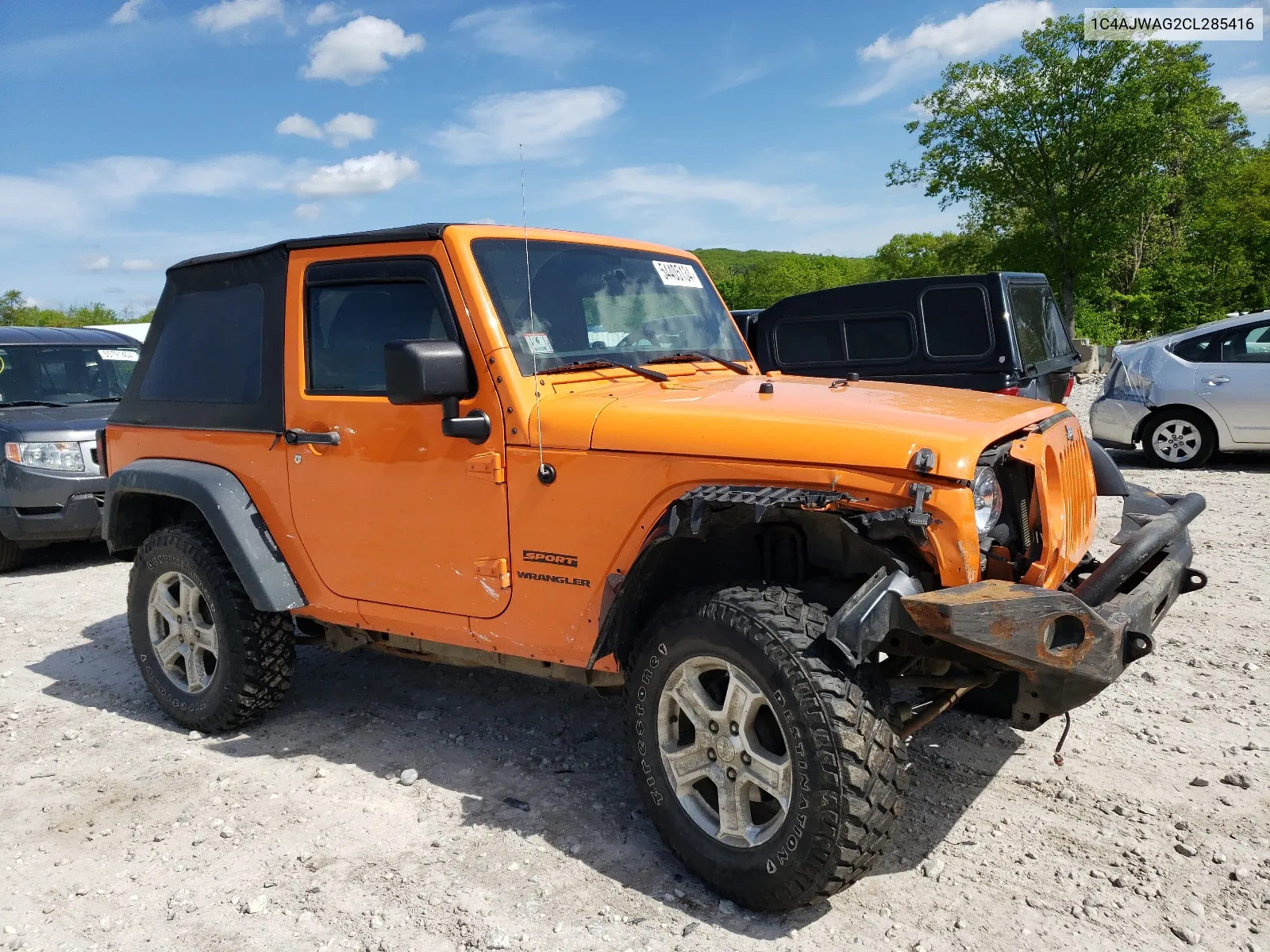 2012 Jeep Wrangler Sport VIN: 1C4AJWAG2CL285416 Lot: 54405134