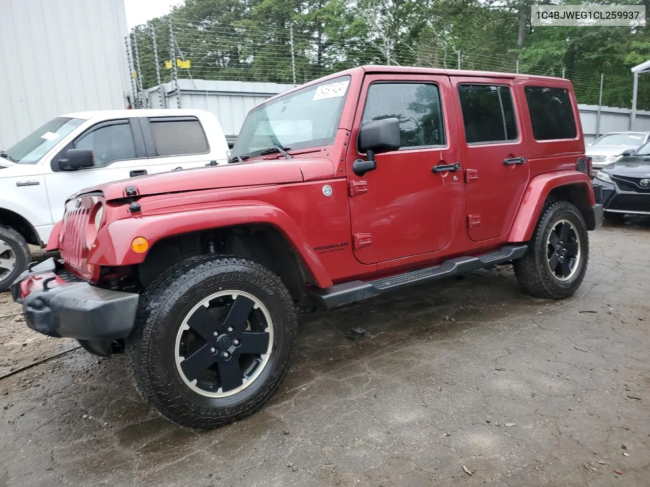 2012 Jeep Wrangler Unlimited Sahara VIN: 1C4BJWEG1CL259937 Lot: 54591424