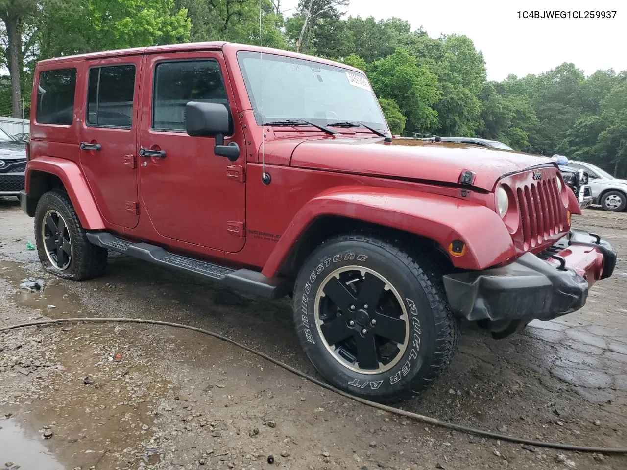 2012 Jeep Wrangler Unlimited Sahara VIN: 1C4BJWEG1CL259937 Lot: 54591424