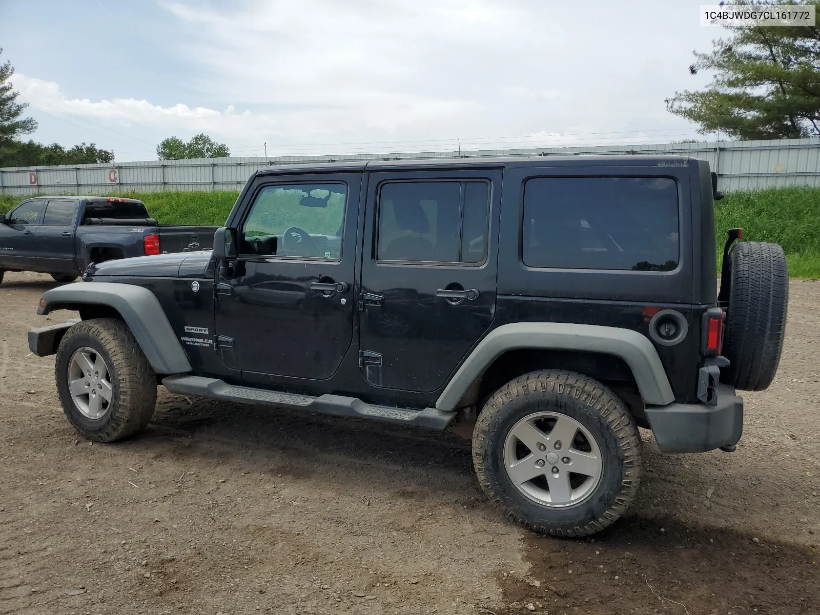 2012 Jeep Wrangler Unlimited Sport VIN: 1C4BJWDG7CL161772 Lot: 55469384