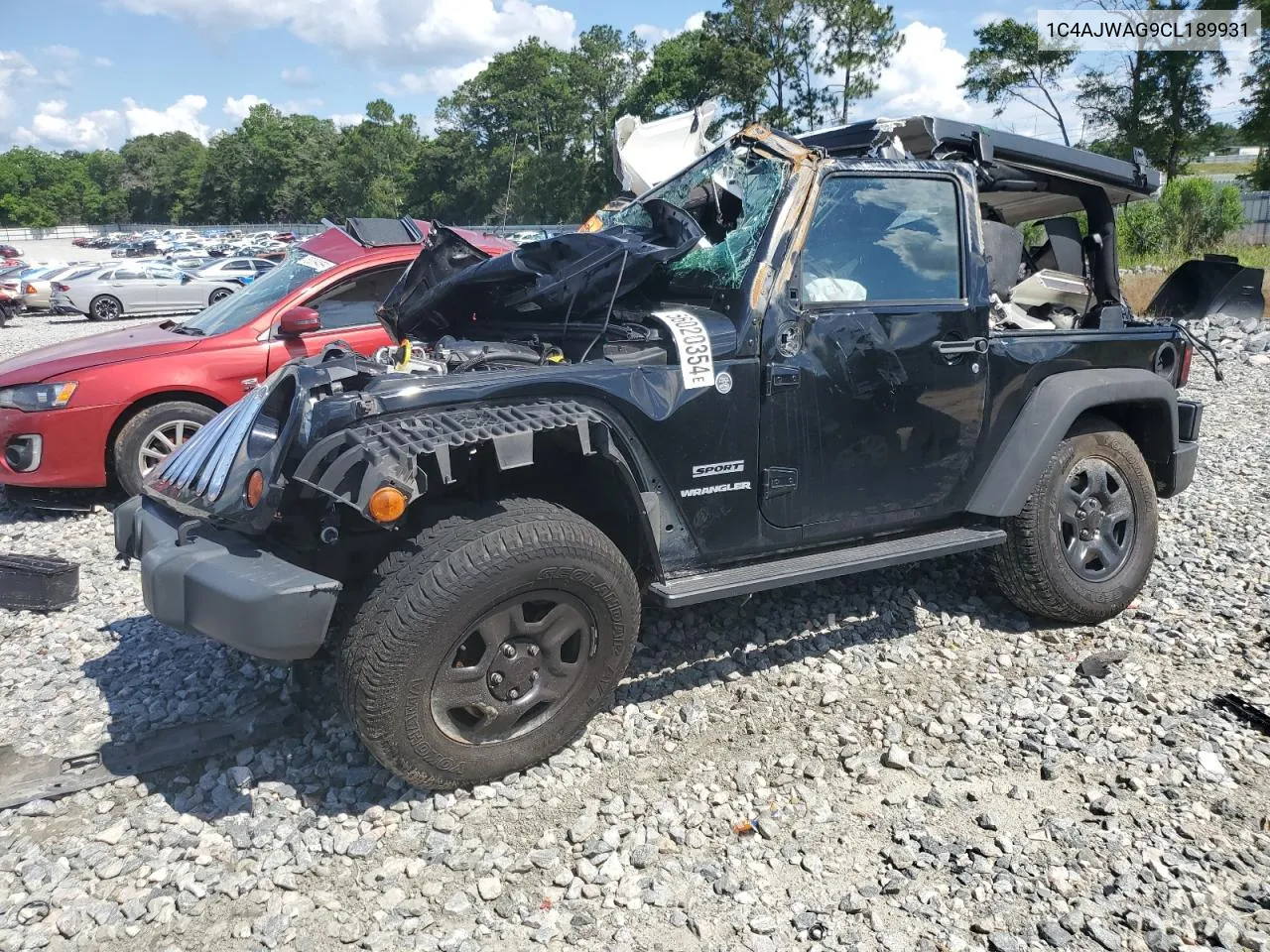 2012 Jeep Wrangler Sport VIN: 1C4AJWAG9CL189931 Lot: 56020354