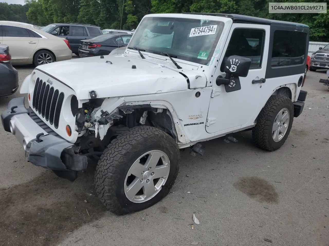 2012 Jeep Wrangler Sahara VIN: 1C4AJWBG1CL269271 Lot: 57544794