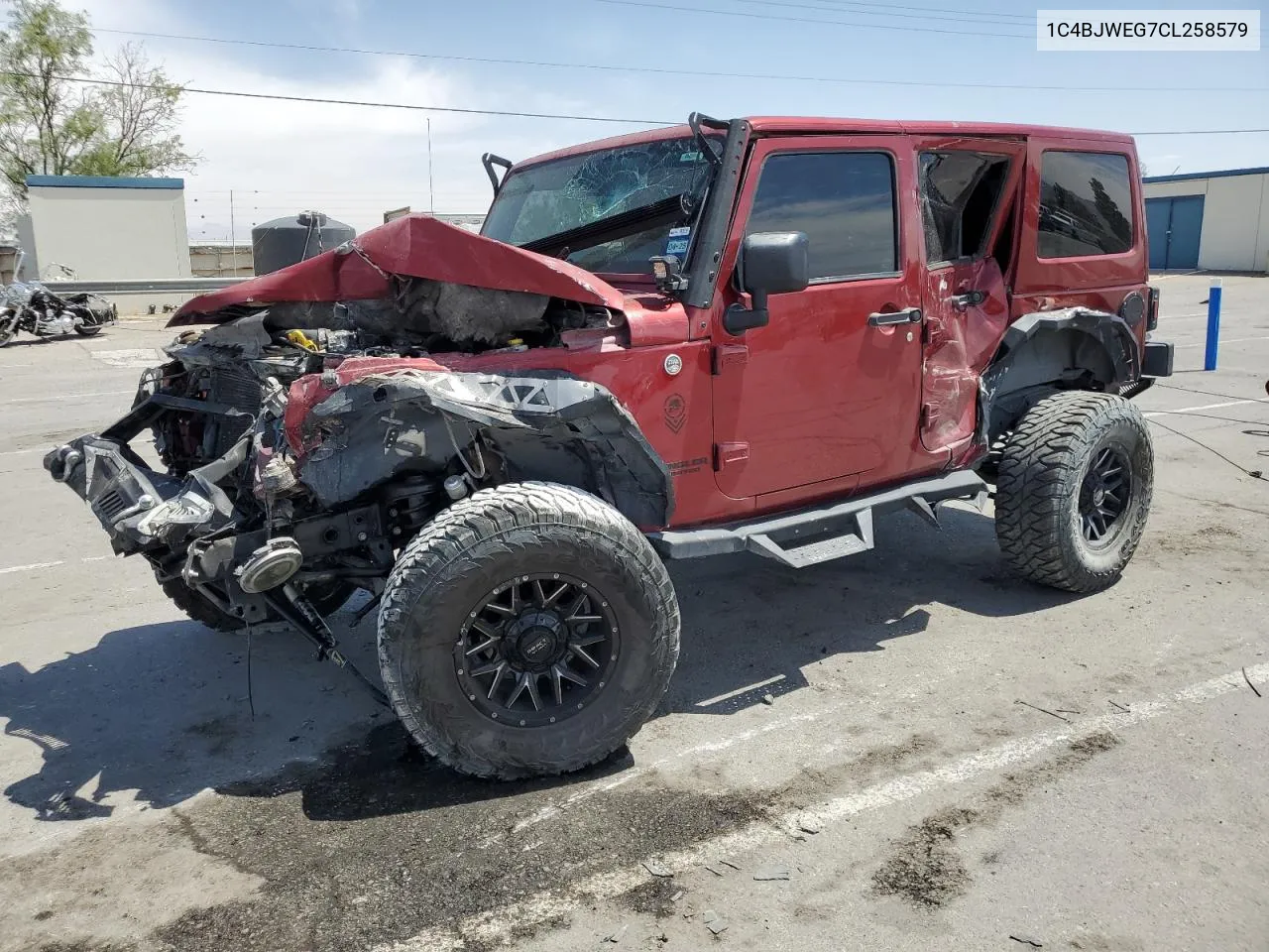 2012 Jeep Wrangler Unlimited Sahara VIN: 1C4BJWEG7CL258579 Lot: 58101274