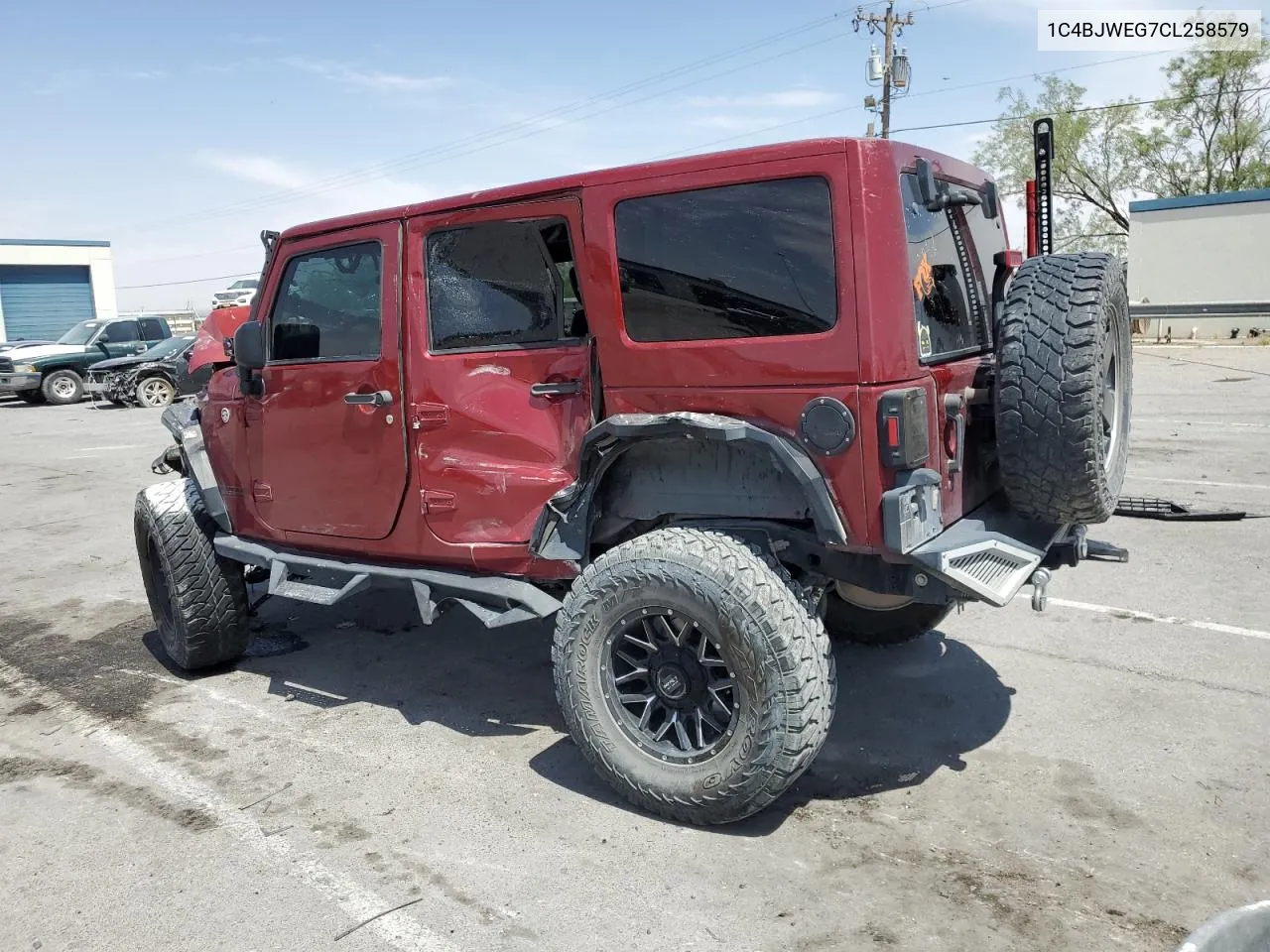 2012 Jeep Wrangler Unlimited Sahara VIN: 1C4BJWEG7CL258579 Lot: 58101274