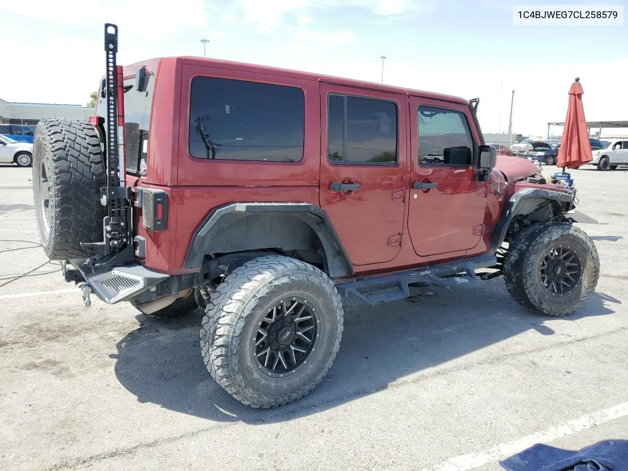 2012 Jeep Wrangler Unlimited Sahara VIN: 1C4BJWEG7CL258579 Lot: 58101274