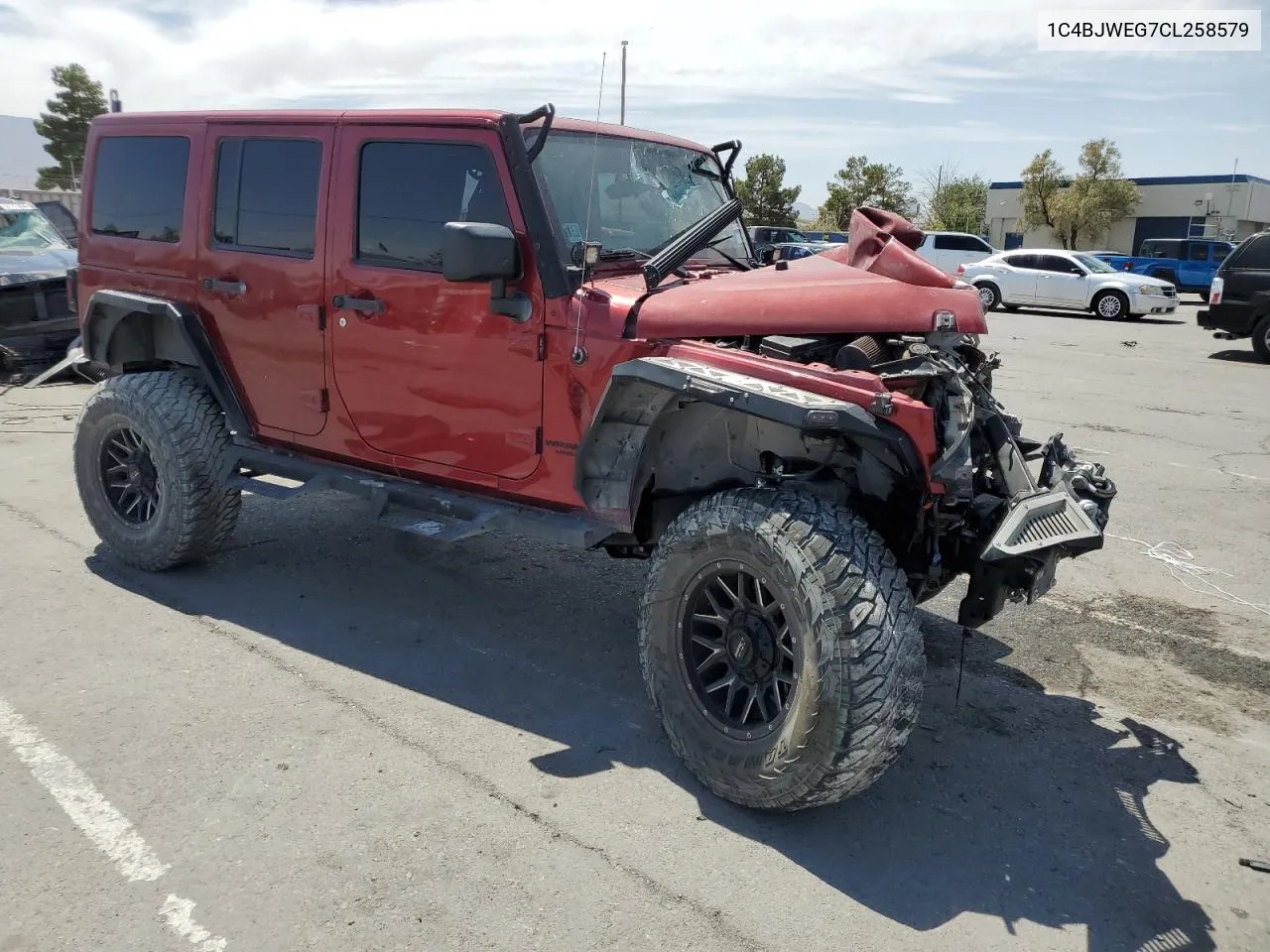 2012 Jeep Wrangler Unlimited Sahara VIN: 1C4BJWEG7CL258579 Lot: 58101274