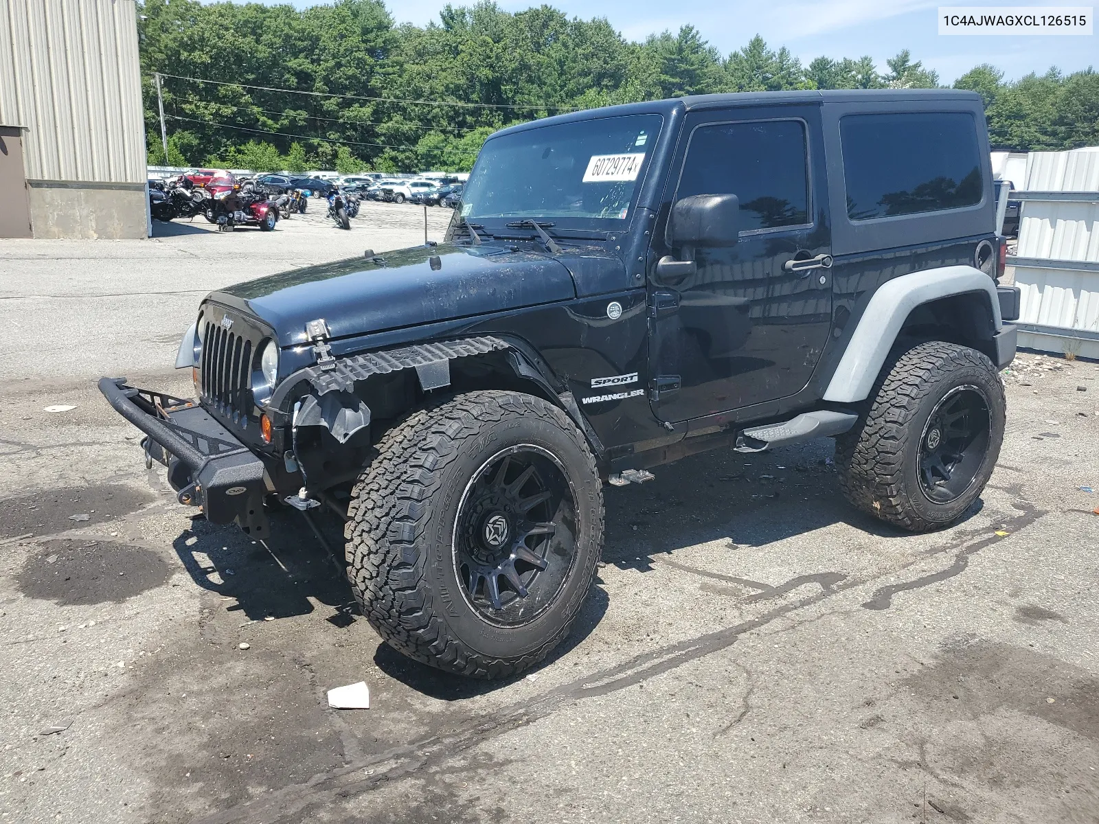 2012 Jeep Wrangler Sport VIN: 1C4AJWAGXCL126515 Lot: 60729774