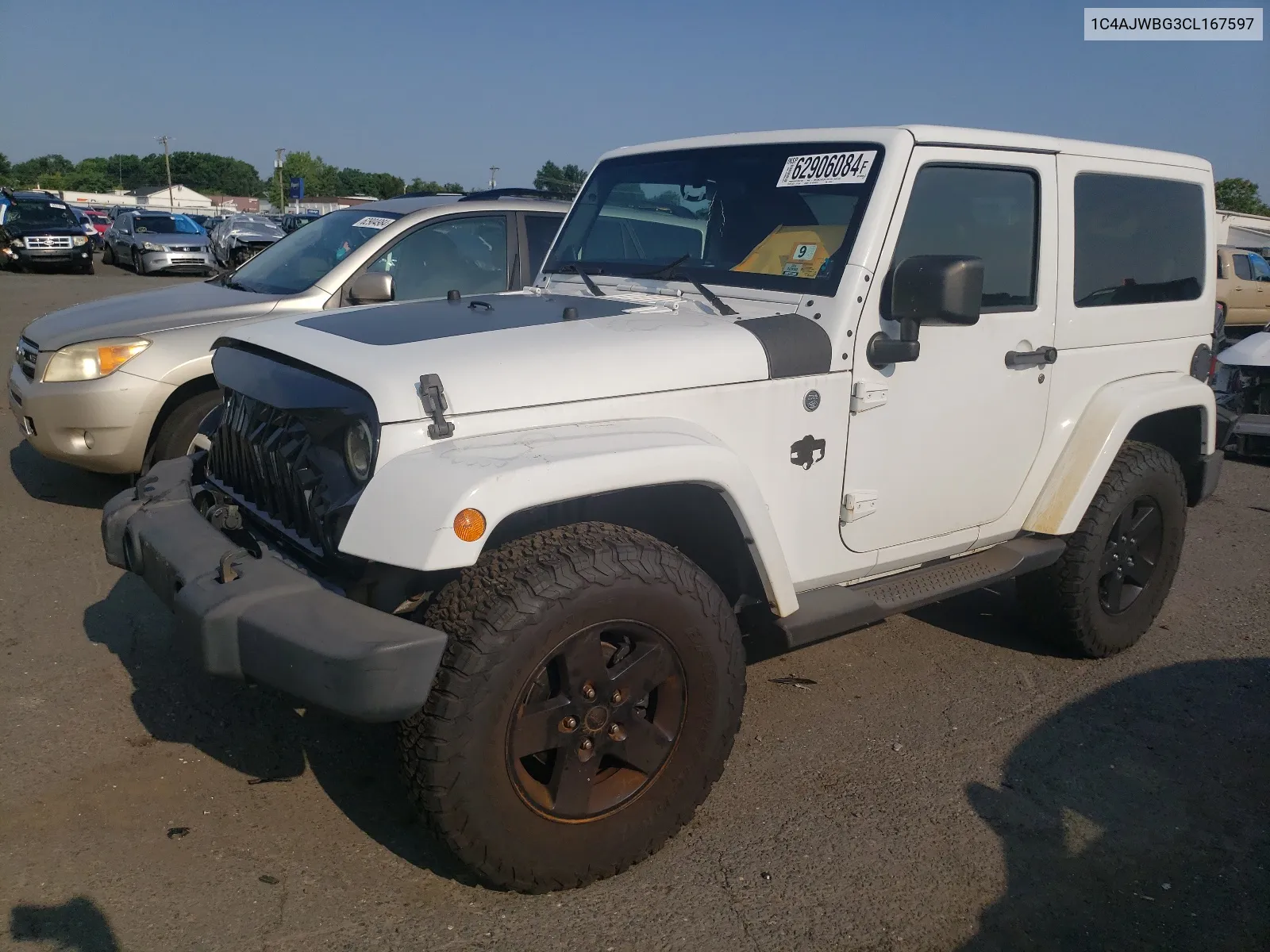 2012 Jeep Wrangler Sahara VIN: 1C4AJWBG3CL167597 Lot: 62906084