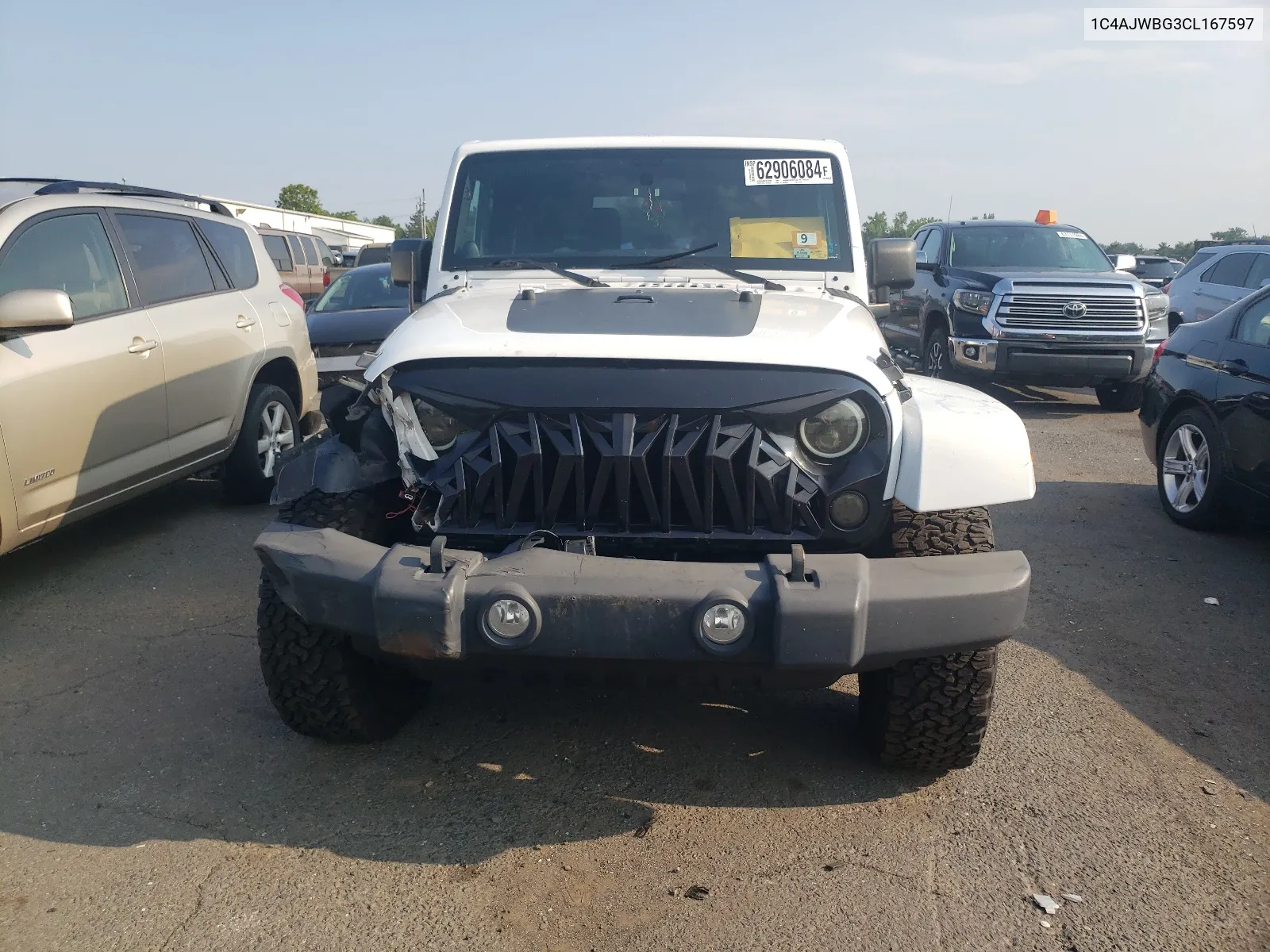 2012 Jeep Wrangler Sahara VIN: 1C4AJWBG3CL167597 Lot: 62906084