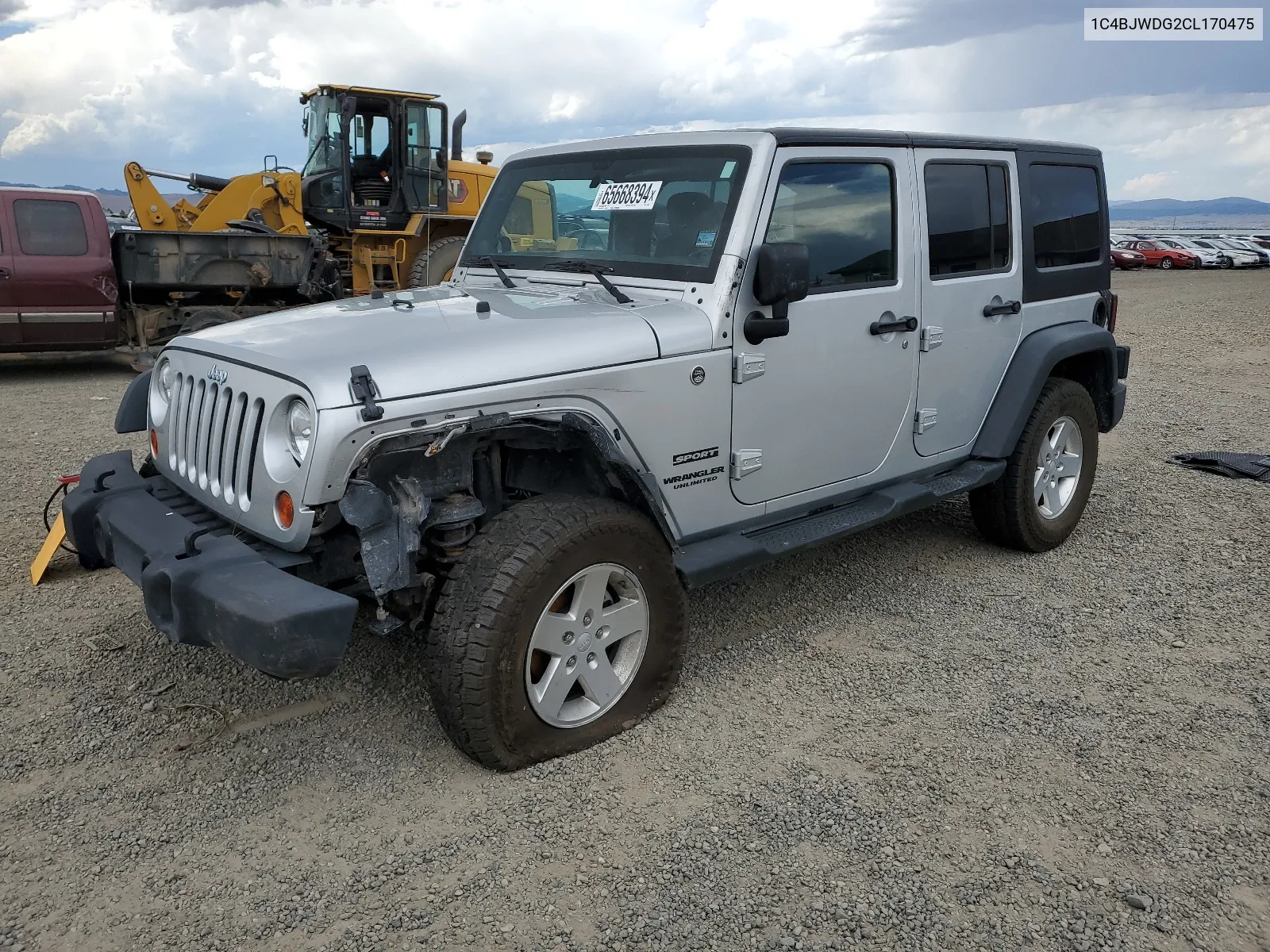 2012 Jeep Wrangler Unlimited Sport VIN: 1C4BJWDG2CL170475 Lot: 65668394