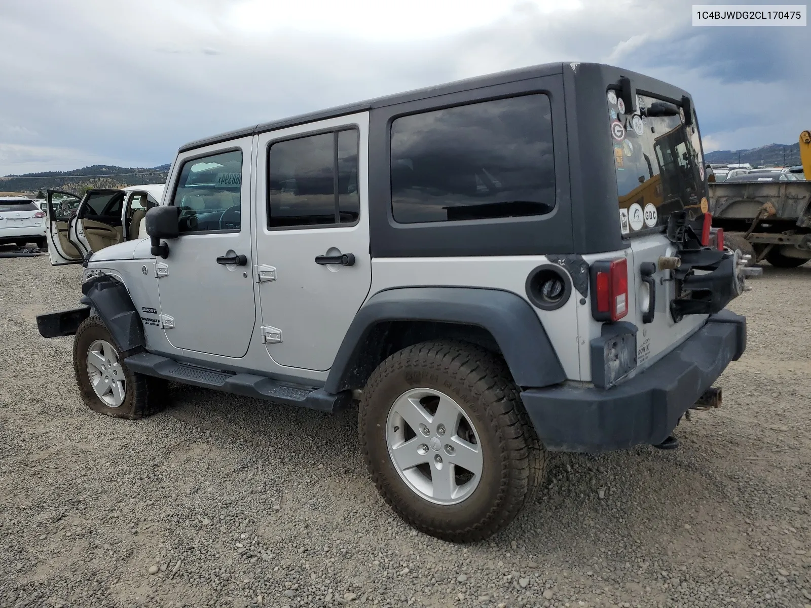 2012 Jeep Wrangler Unlimited Sport VIN: 1C4BJWDG2CL170475 Lot: 65668394