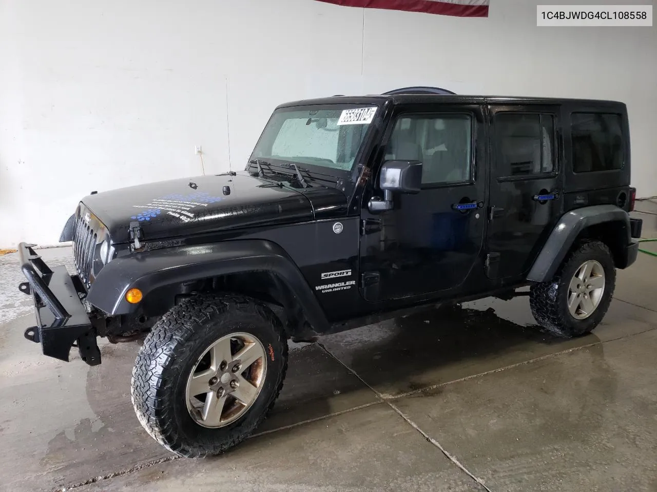 2012 Jeep Wrangler Unlimited Sport VIN: 1C4BJWDG4CL108558 Lot: 66503104