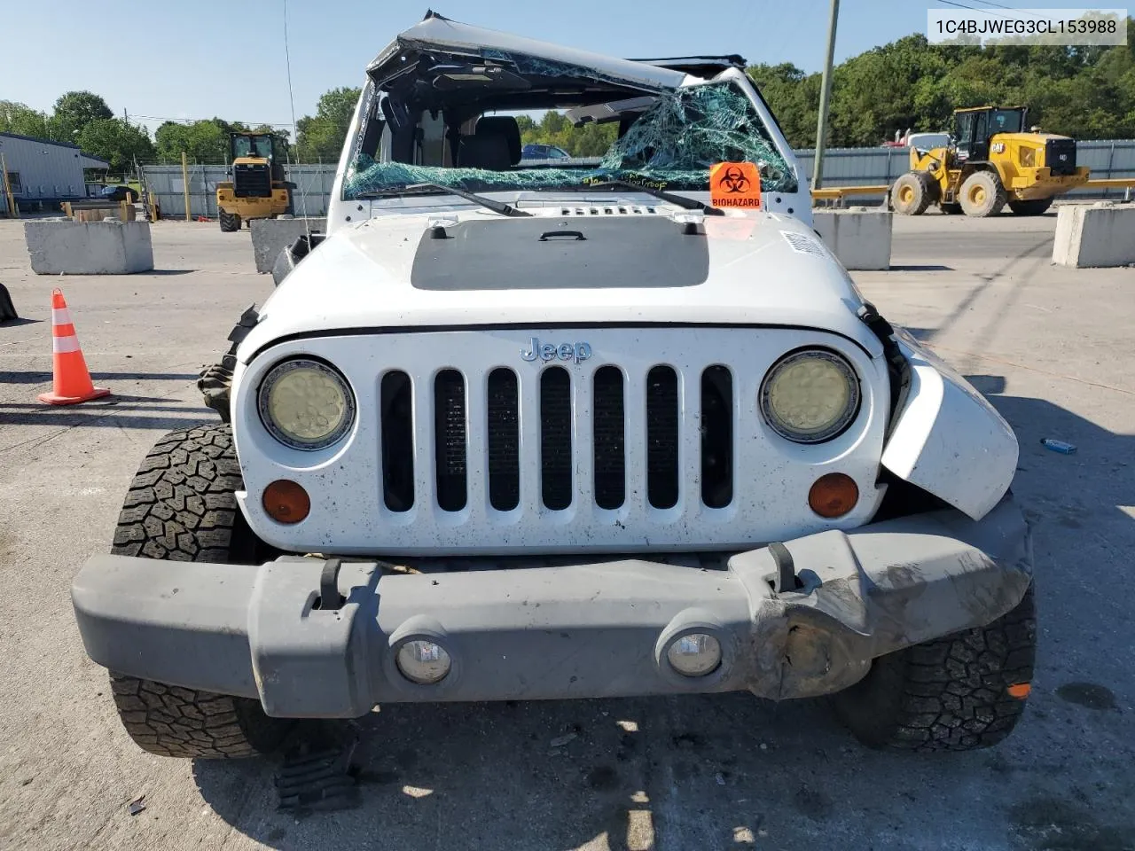 2012 Jeep Wrangler Unlimited Sahara VIN: 1C4BJWEG3CL153988 Lot: 68080974