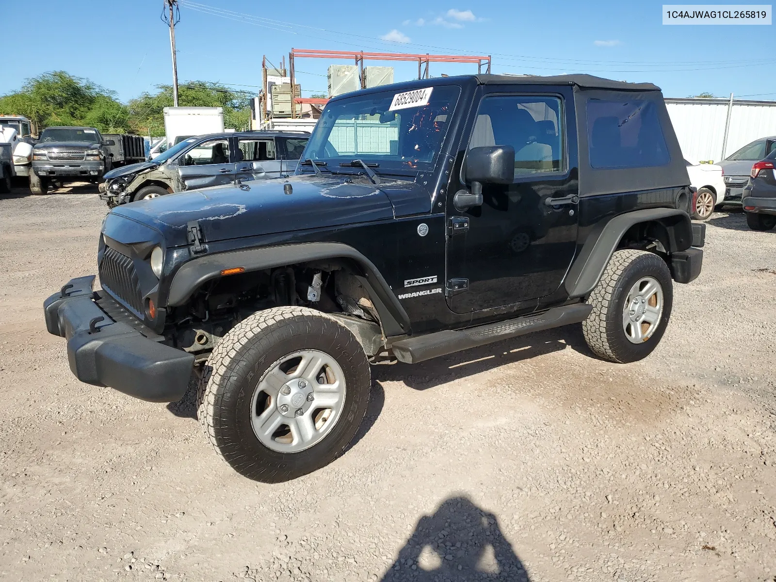 2012 Jeep Wrangler Sport VIN: 1C4AJWAG1CL265819 Lot: 68529004