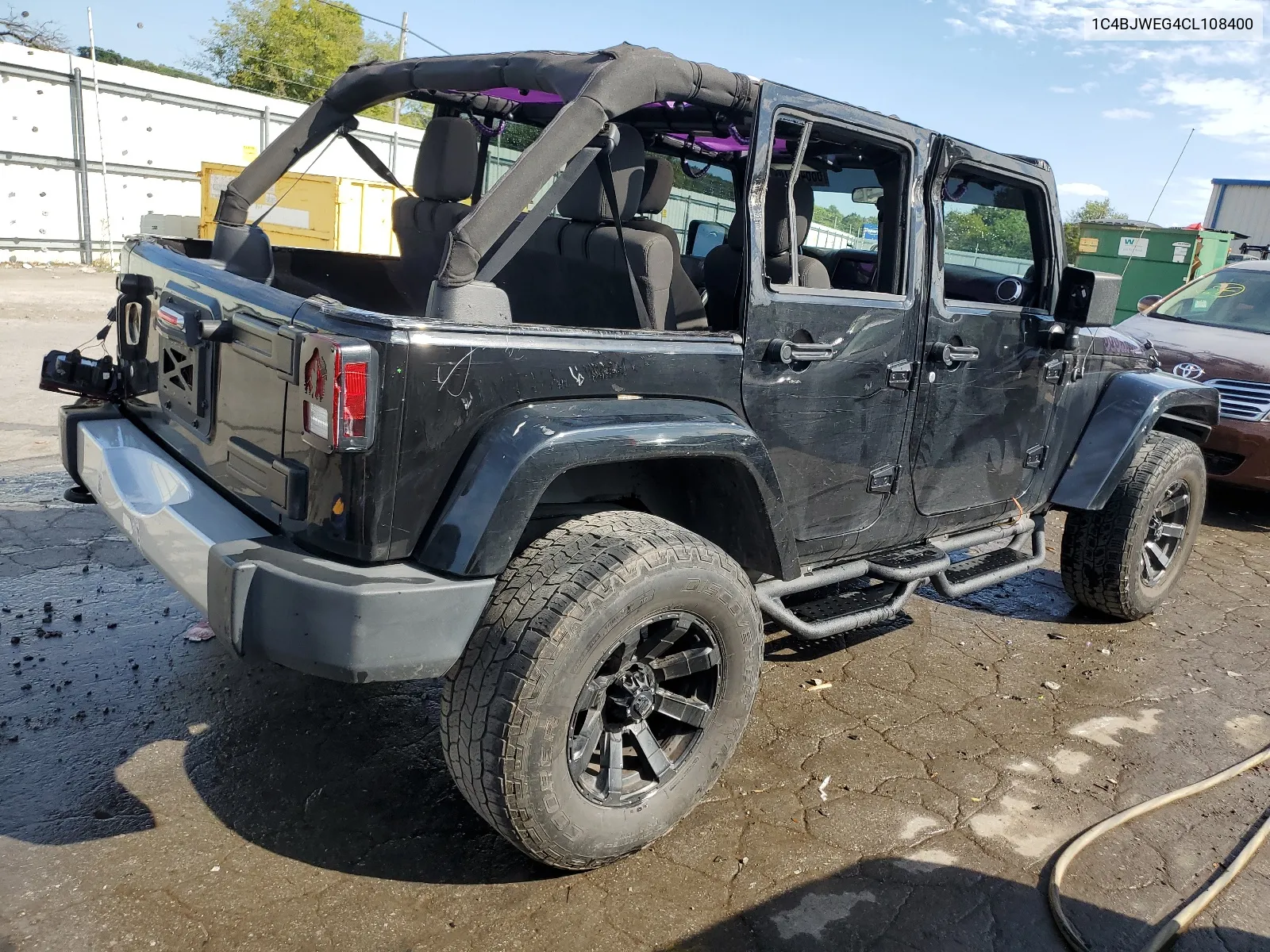 2012 Jeep Wrangler Unlimited Sahara VIN: 1C4BJWEG4CL108400 Lot: 68648514