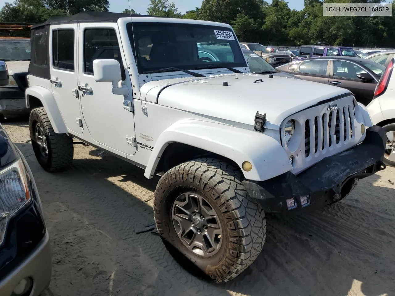 2012 Jeep Wrangler Unlimited Sahara VIN: 1C4HJWEG7CL168519 Lot: 69192604