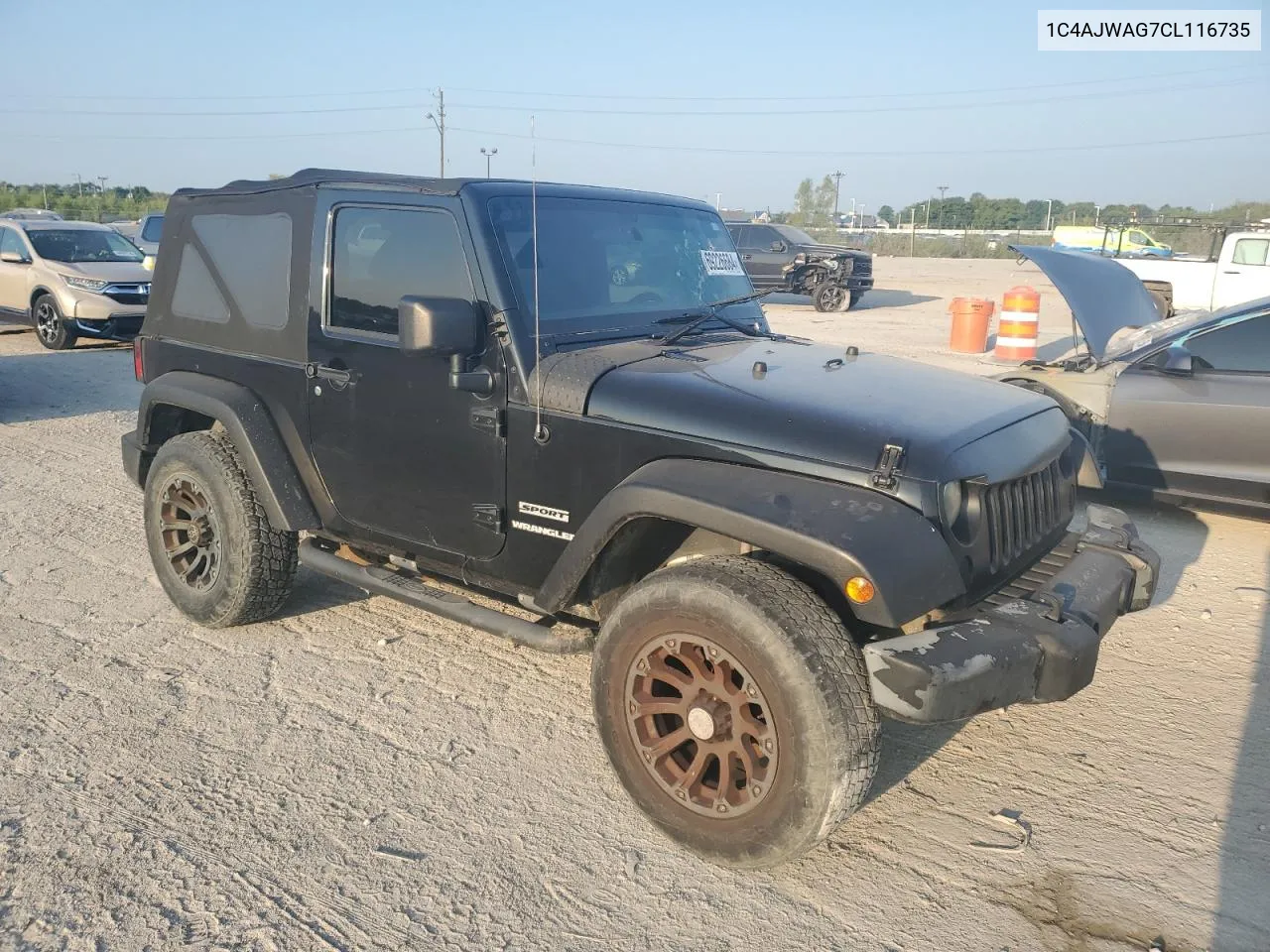 2012 Jeep Wrangler Sport VIN: 1C4AJWAG7CL116735 Lot: 69226684