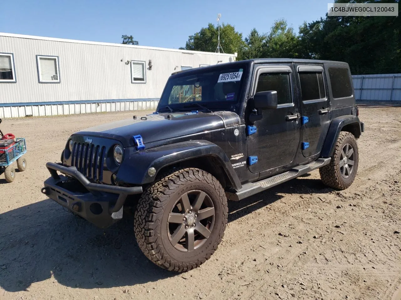 2012 Jeep Wrangler Unlimited Sahara VIN: 1C4BJWEG0CL120043 Lot: 69251054