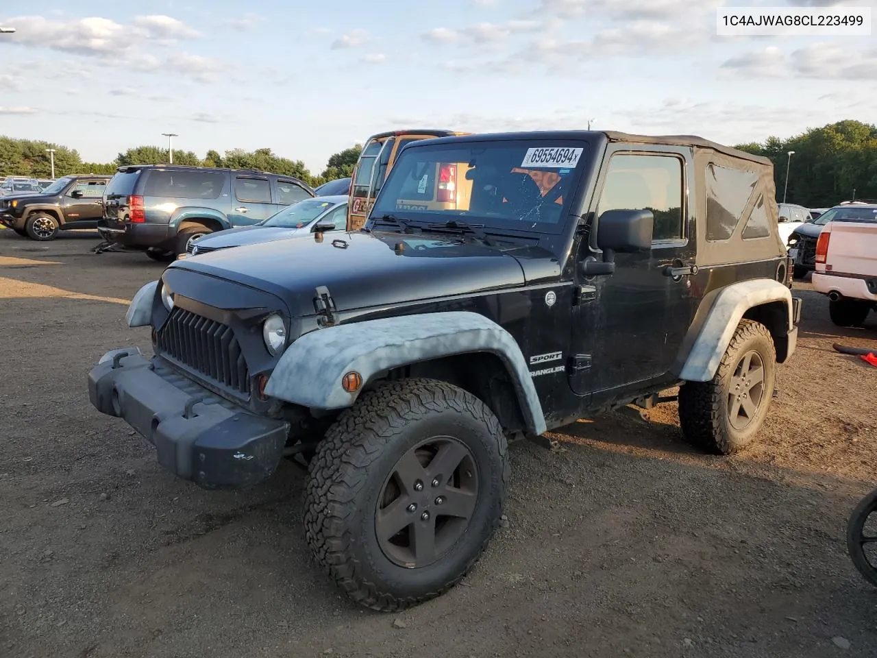 2012 Jeep Wrangler Sport VIN: 1C4AJWAG8CL223499 Lot: 69554694